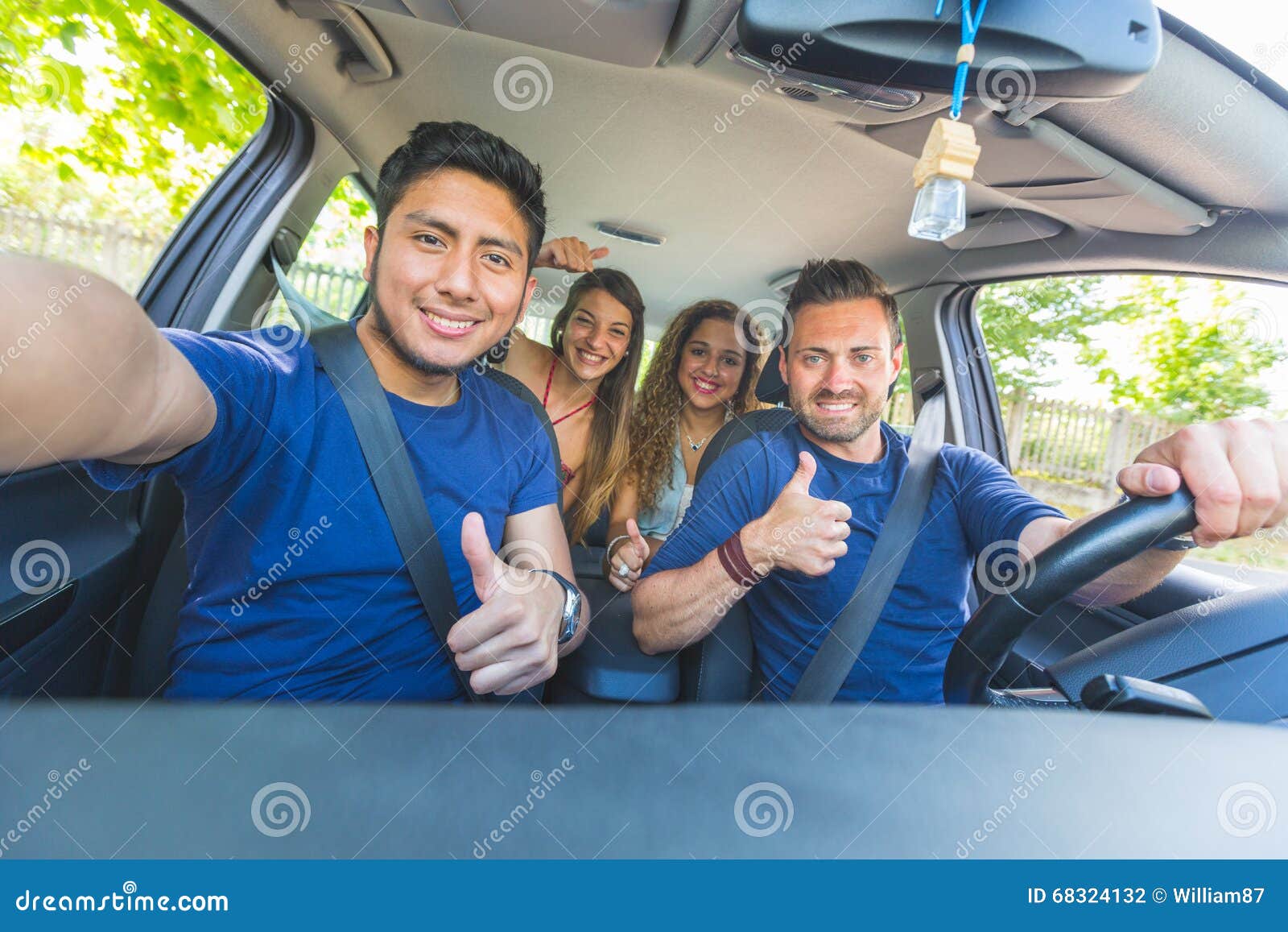 passenger car selfies