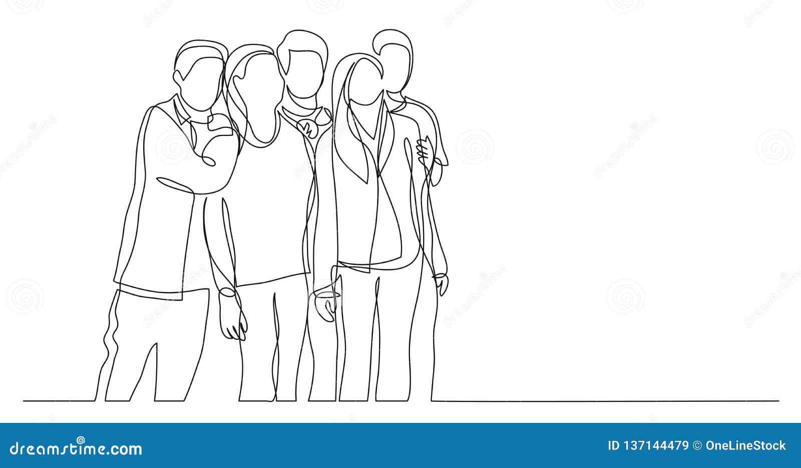 Friends Together Drawing