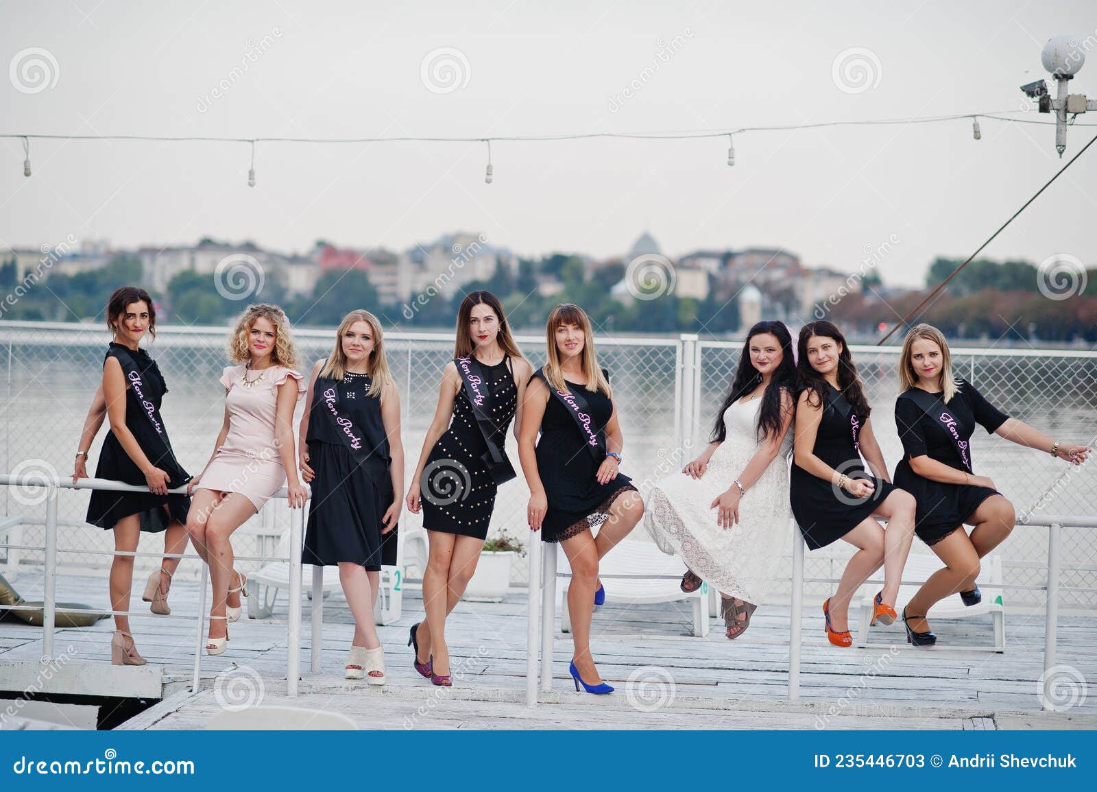 Big hen party time. stock image. Image of clink, group - 235446703