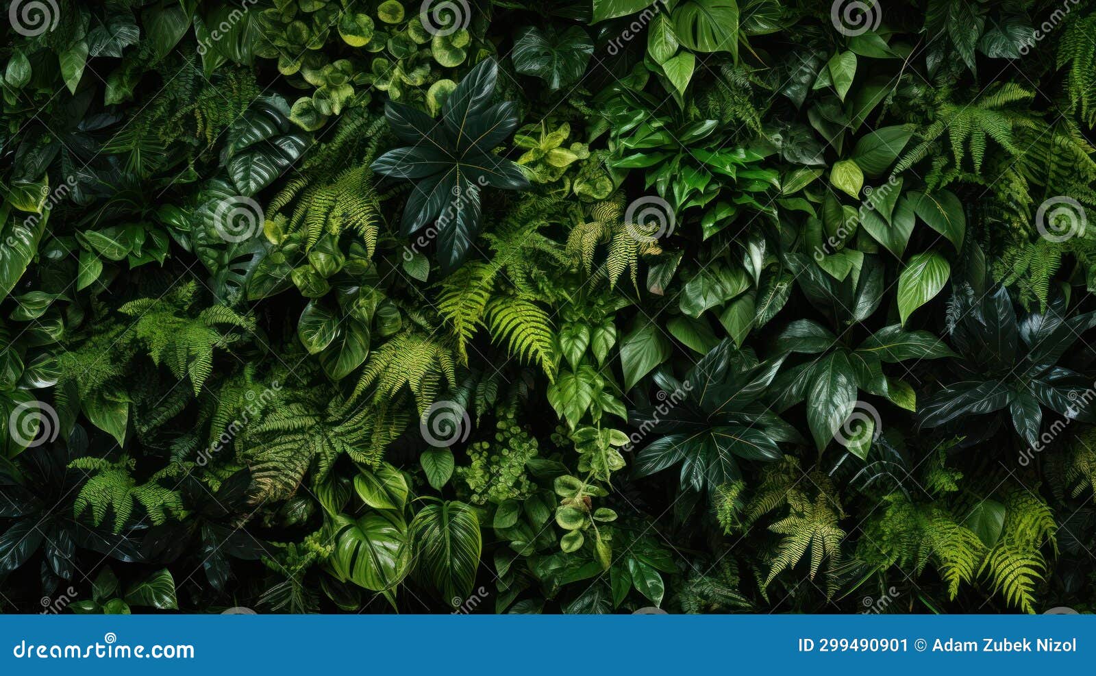 A group of green leaves stock illustration. Illustration of nature