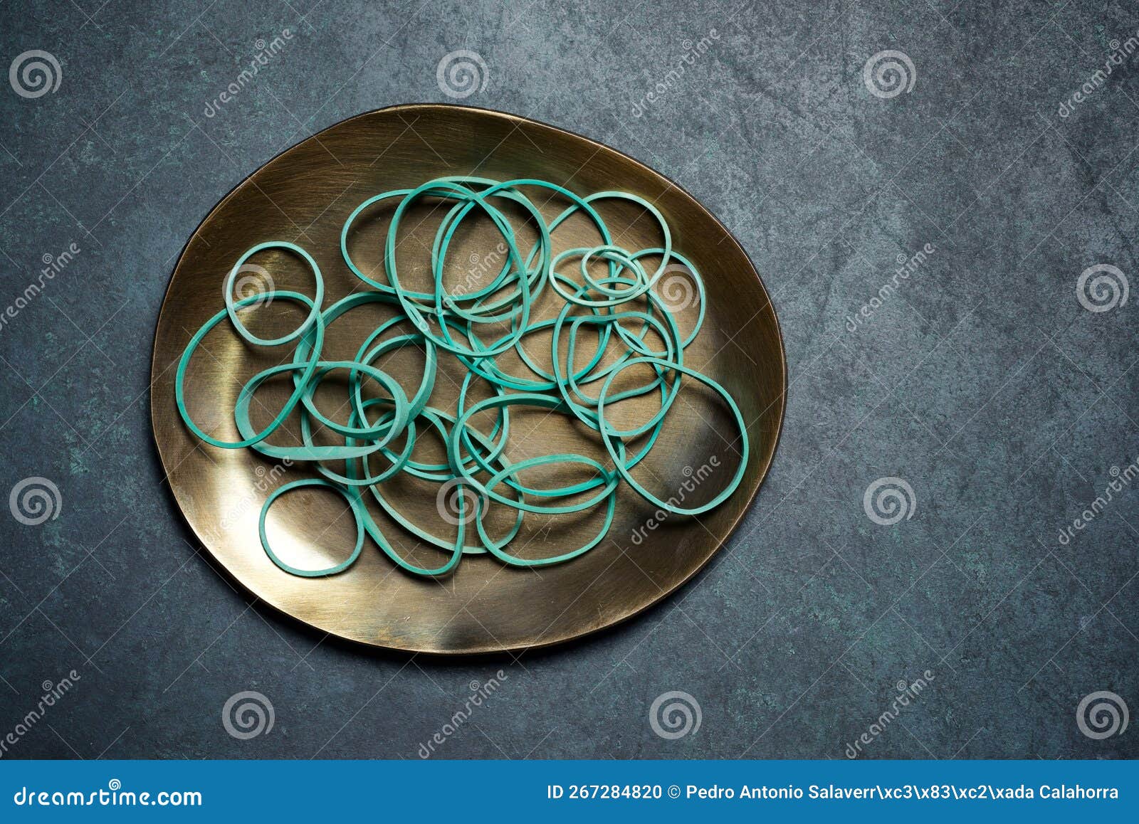 Group of Green Rubber Bands Stock Photo Image of rubber, elastic