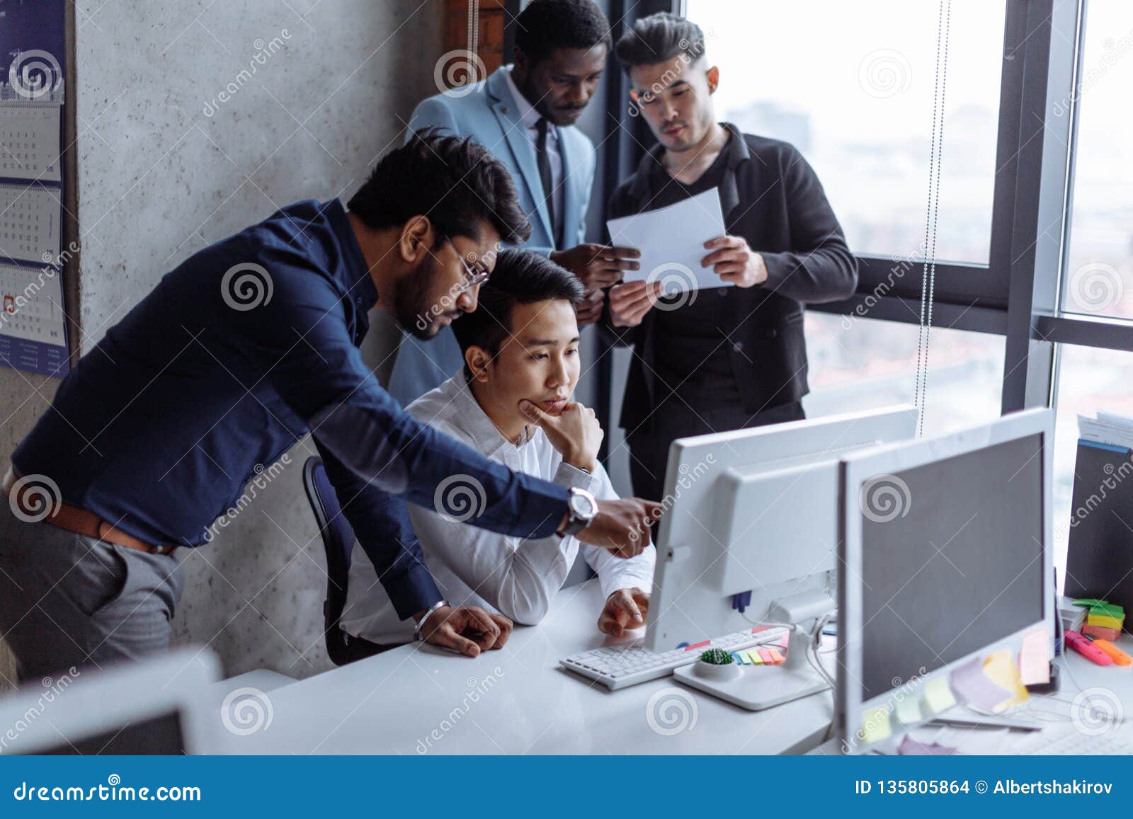 Group of Happy Diverse Male and Female Business People in Formal ...