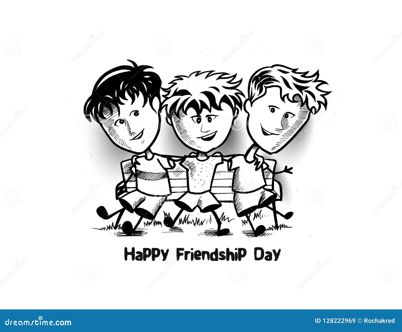 Happy Friendship day drawing easy and step by step l International  Friendship day poster drawing 