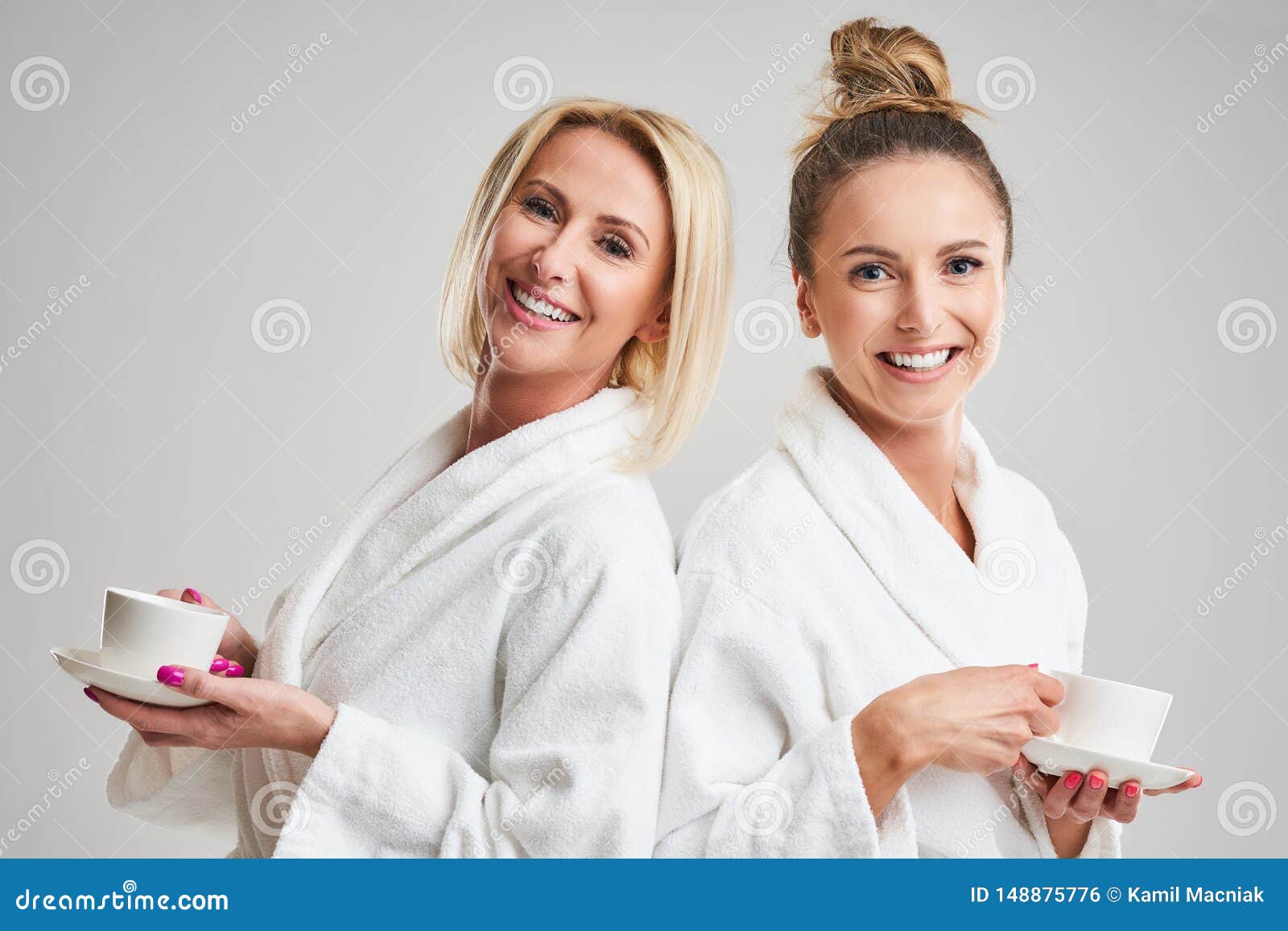 Picture Showing Group of Happy Friends in Spa Stock Photo Image of
