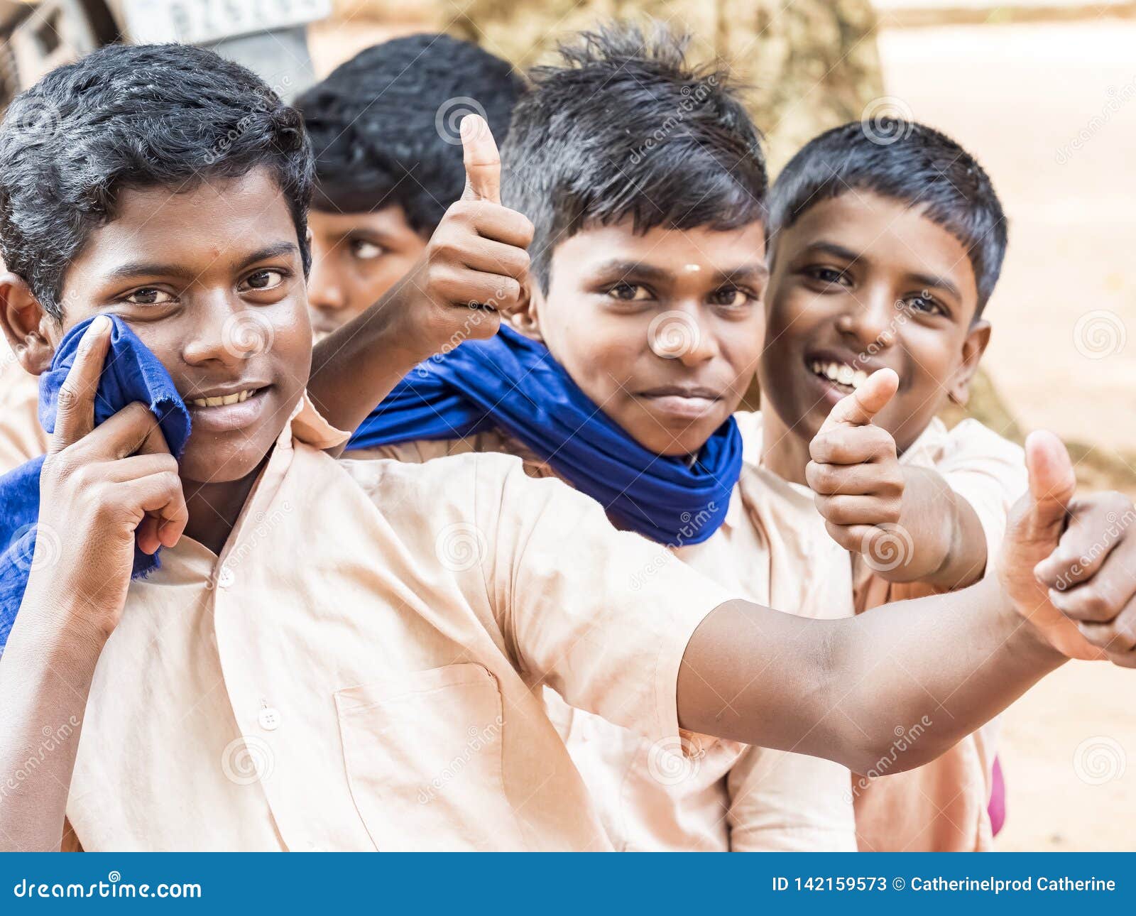 Group of Happy Funny Children Friends Boys Classmates Smiling Laughing  Showing Thumb Up Gesture at the School Editorial Stock Photo - Image of  looking, cheerful: 142159573