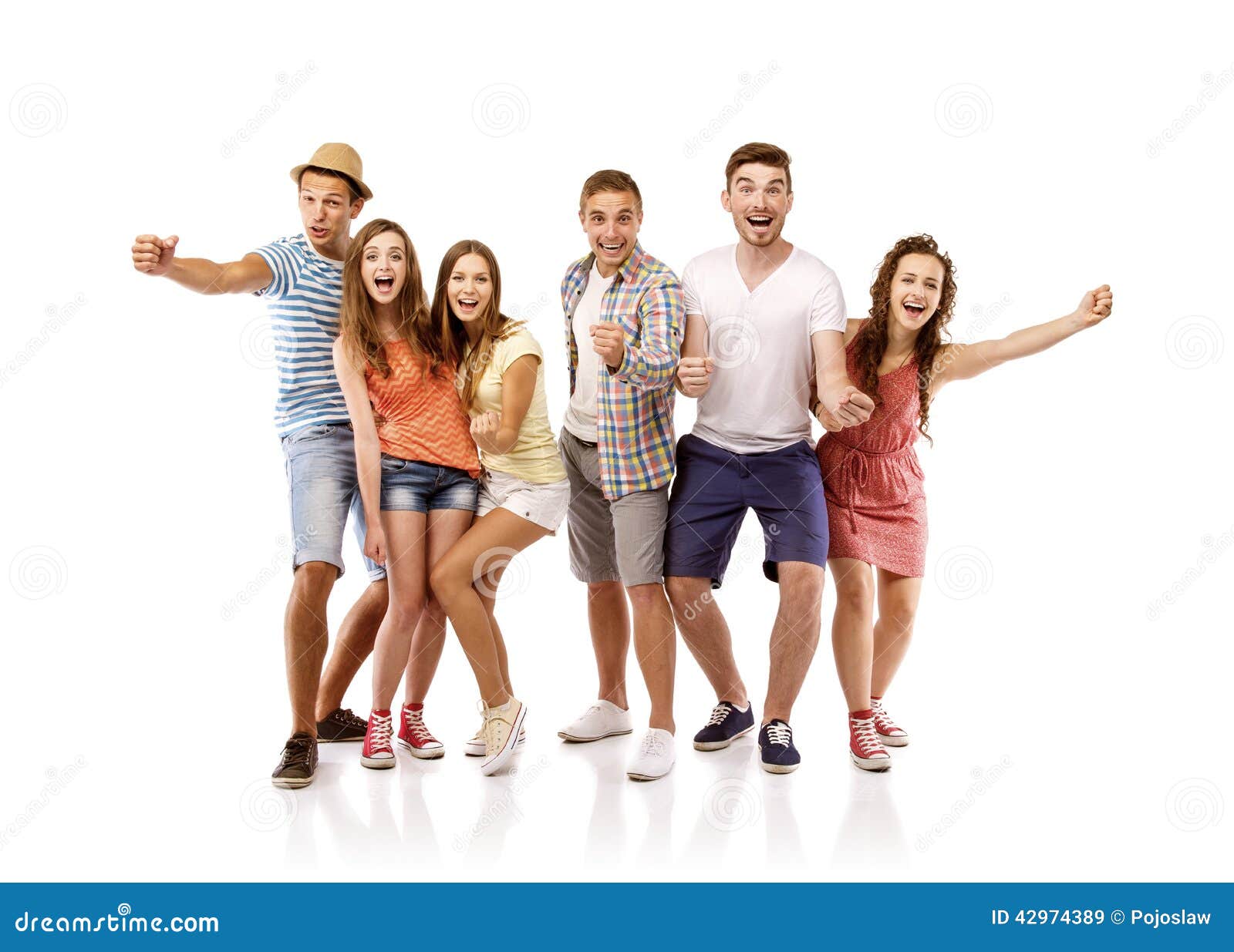 Group of happy students stock image. Image of happy, holiday - 42974389