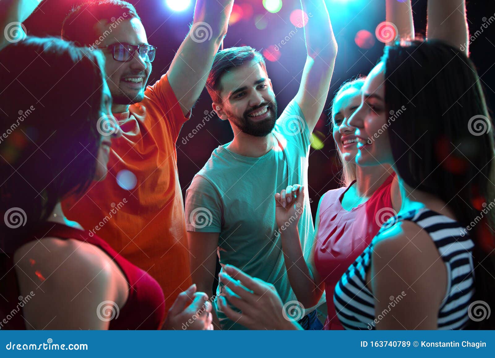 Group of Young People Having Fun Dancing at Party Stock Image - Image ...