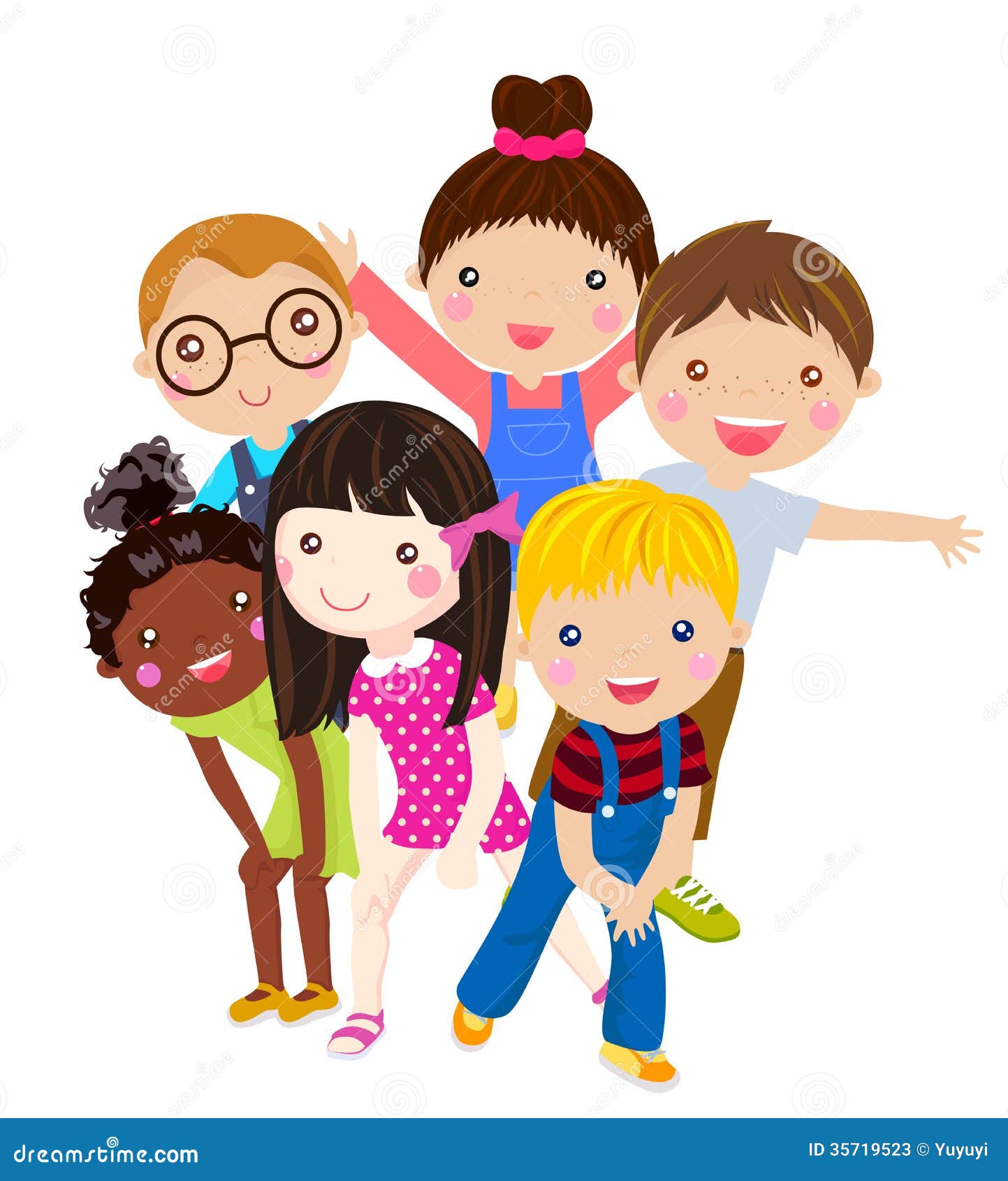 group of children clip art