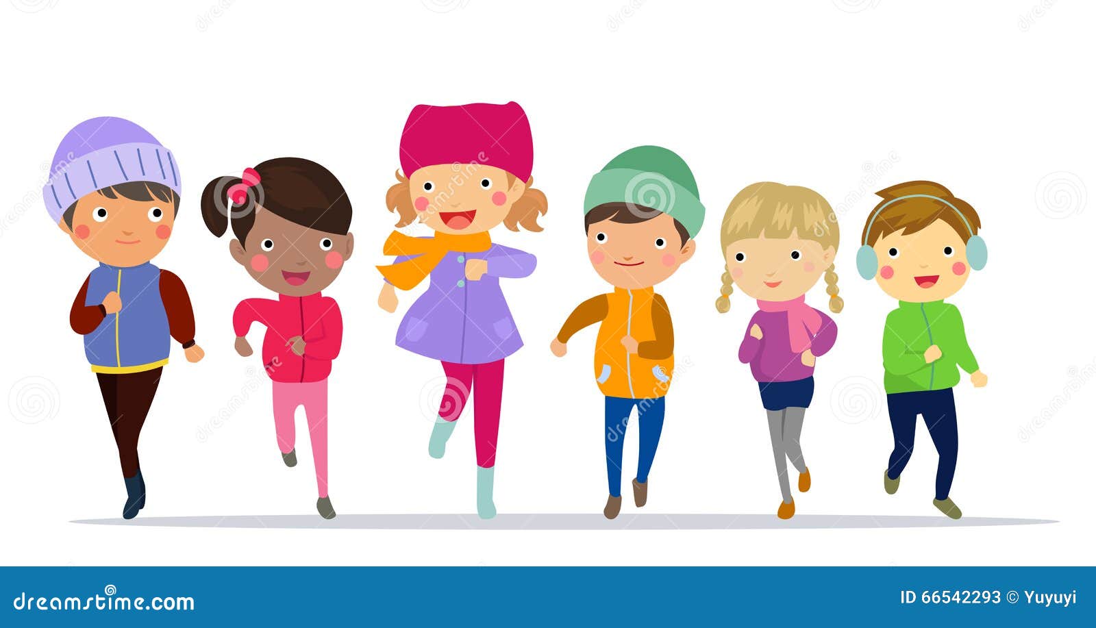 Group of Kids Running stock vector. Illustration of season - 66542293 Group of Kids Running stock vector. Illustration of season - 66542293