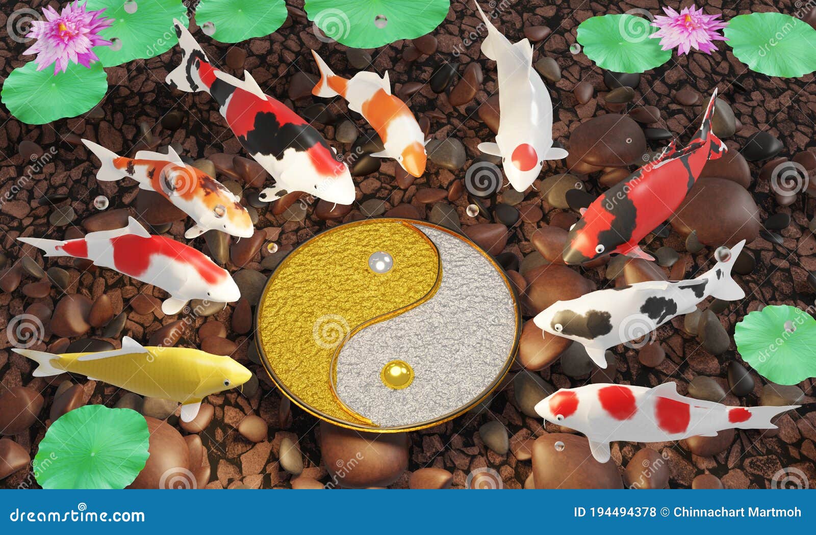 Hình ảnh về Yin và Yang Koi Circle sẽ mang đến cho bạn một cảm giác hài hòa và đầy tính tâm linh. Yin và Yang được thể hiện qua những con cá Koi với màu sắc tương phản nhau. Hãy đắm mình trong hình ảnh và cảm nhận trọn vẹn ý nghĩa của chúng.