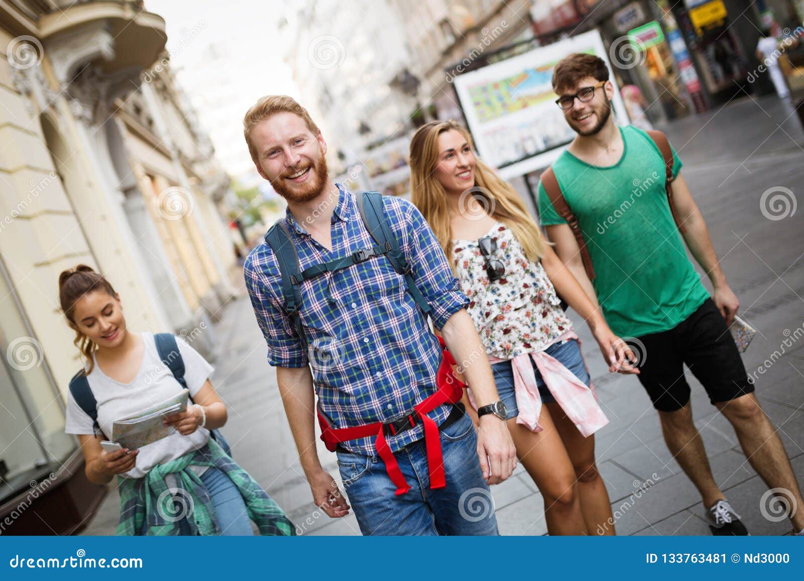 group led by tour guide