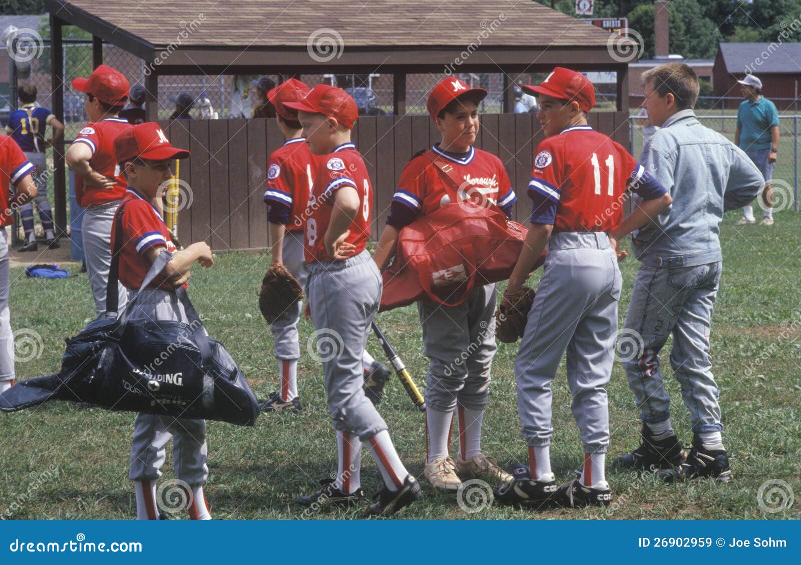 Group of Little League Baseball Players Editorial Stock Image Image