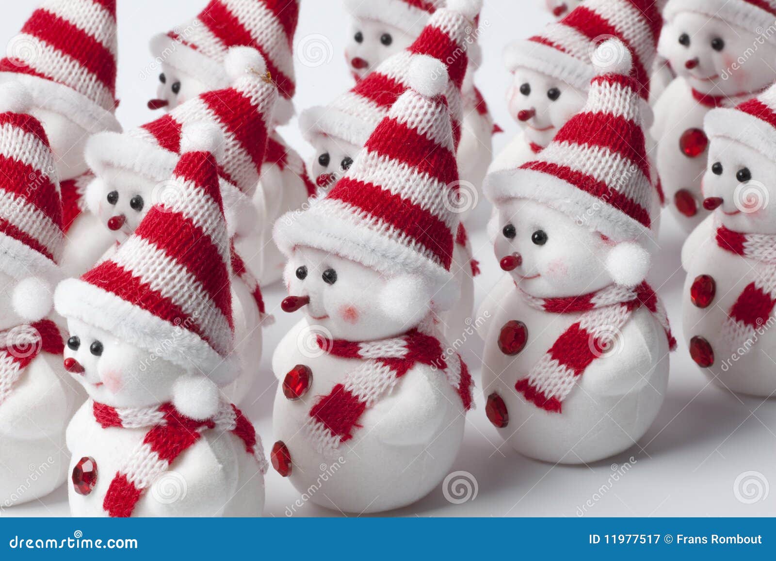 Group of Marching Little Snowmen Stock Image - Image of horizontal ...