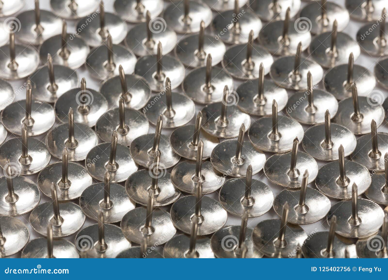Metal Thumb Tacks stock photo. Image of thumbtacks, tack 125402756