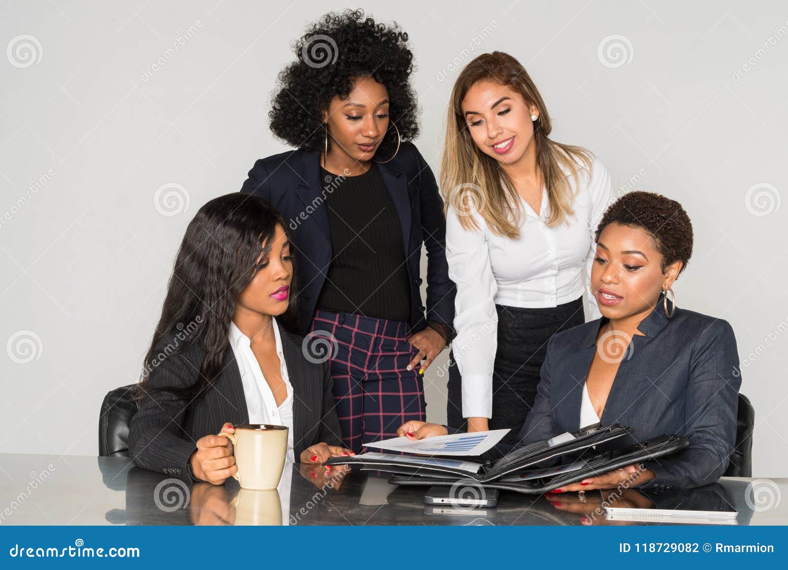 group of minority businesswomen