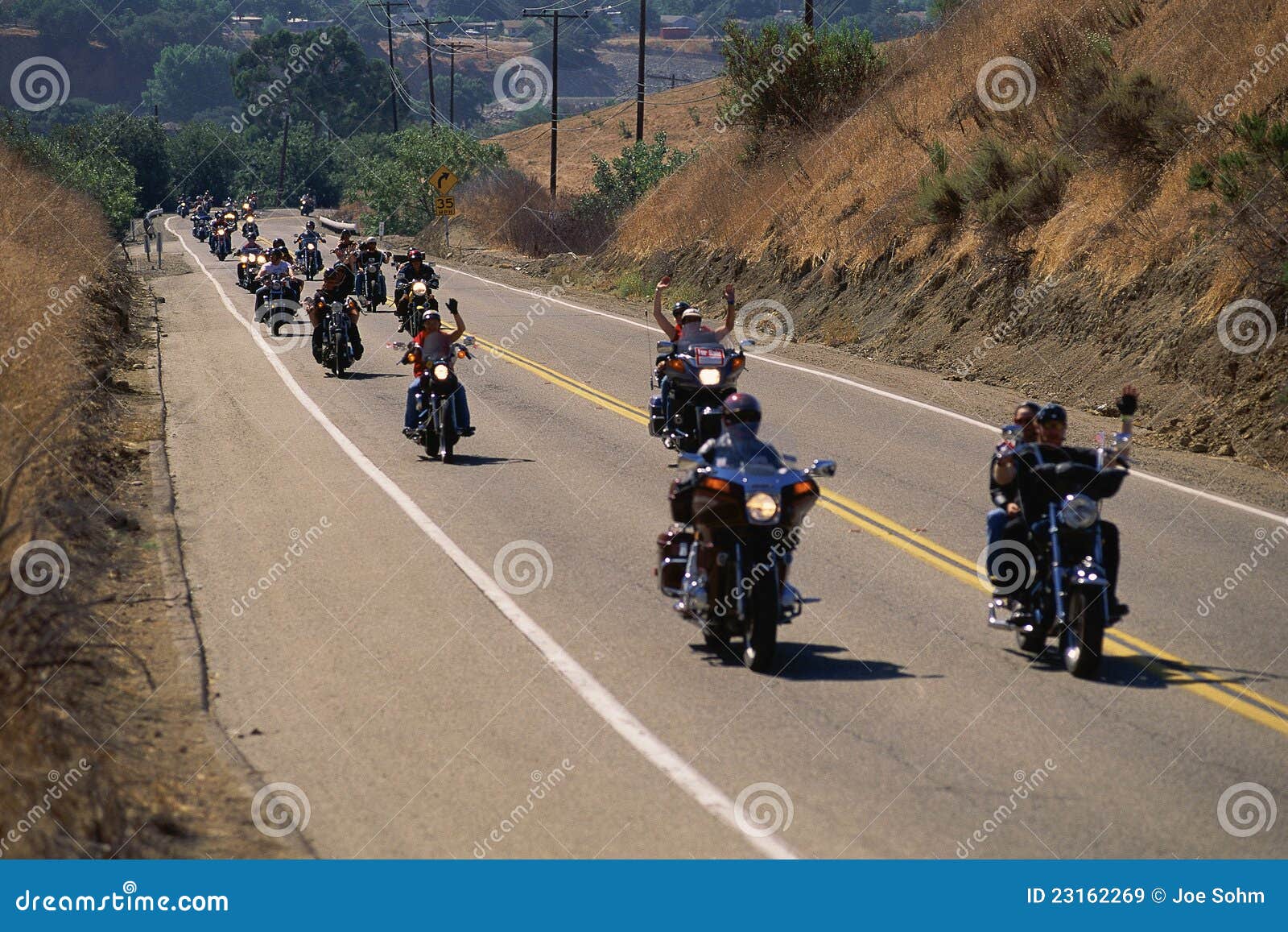 Group of Motorcycles on Highway Editorial Stock Image Image of motorcycle, photograph 23162269