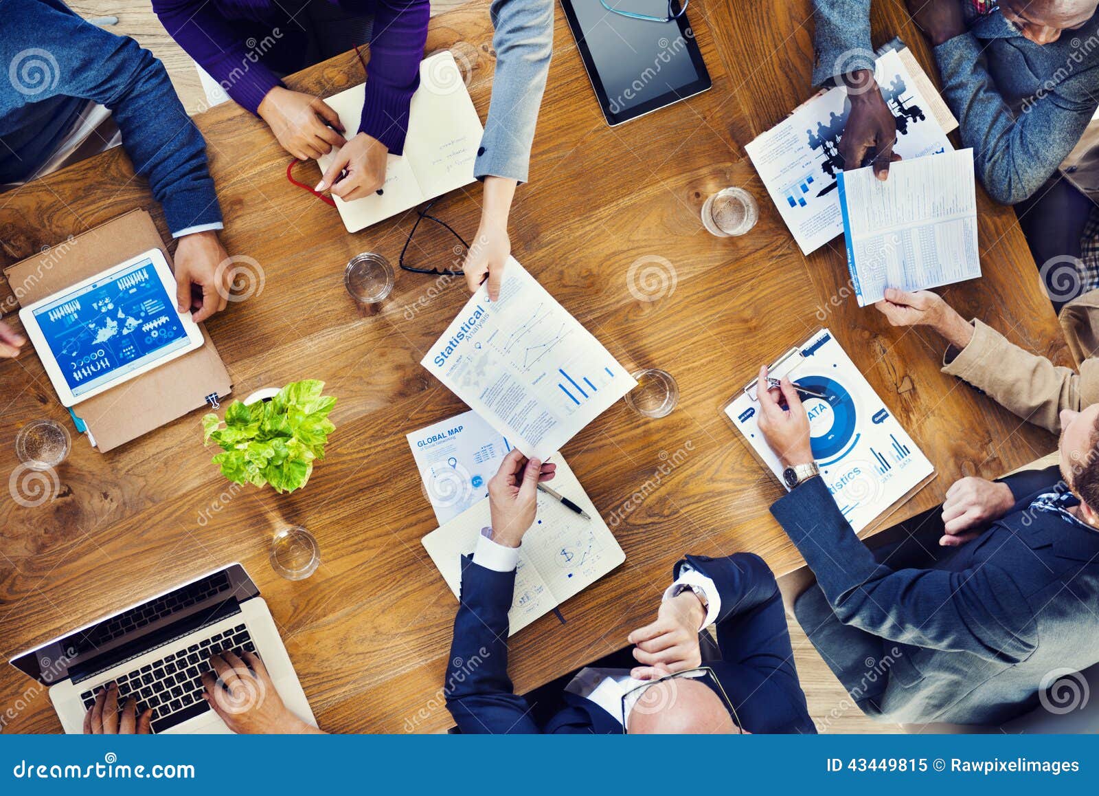 group of multiethnic busy people working in an office