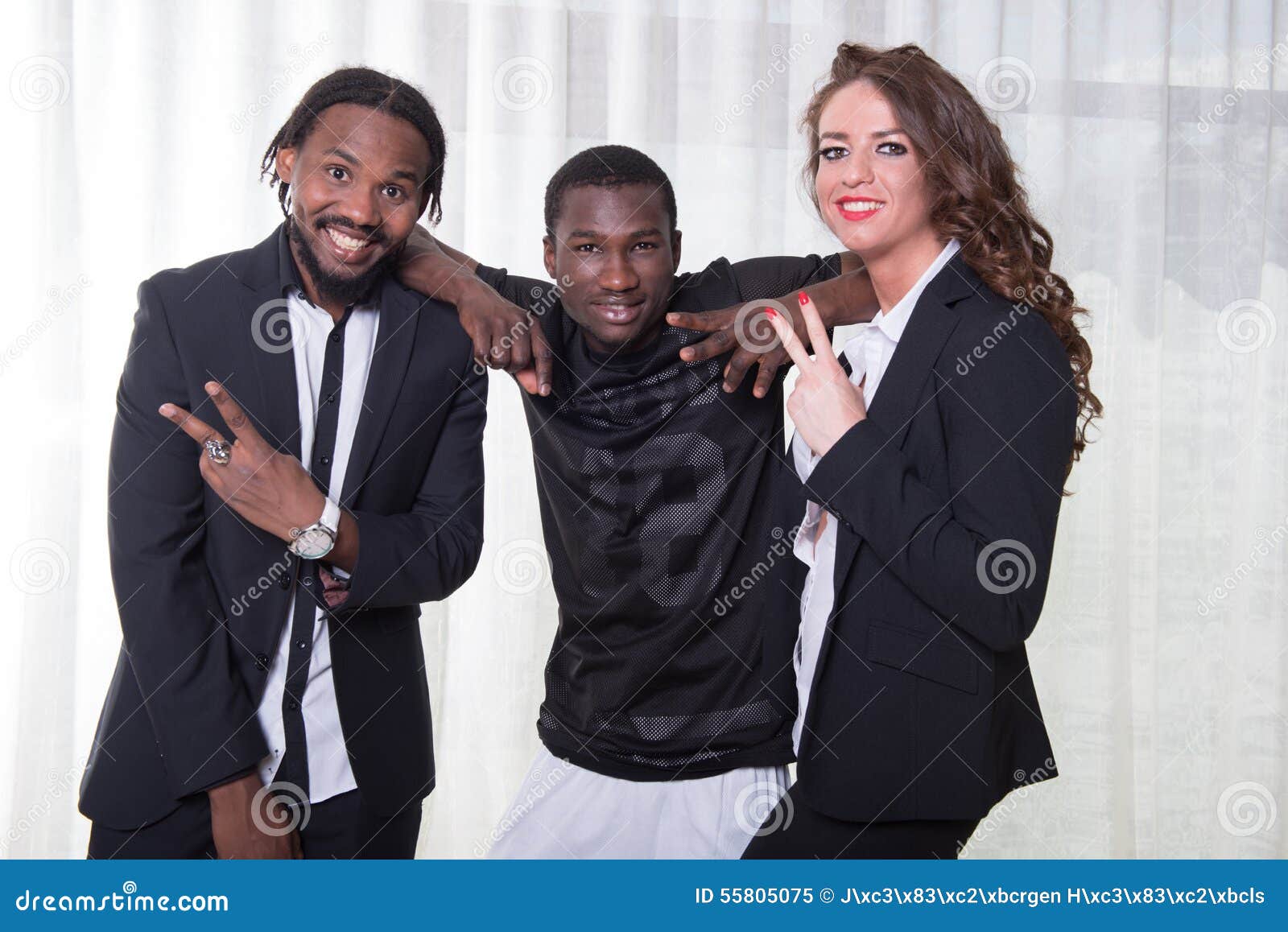 Group of Musicians Posing for Photo Stock Image - Image of casual, male ...