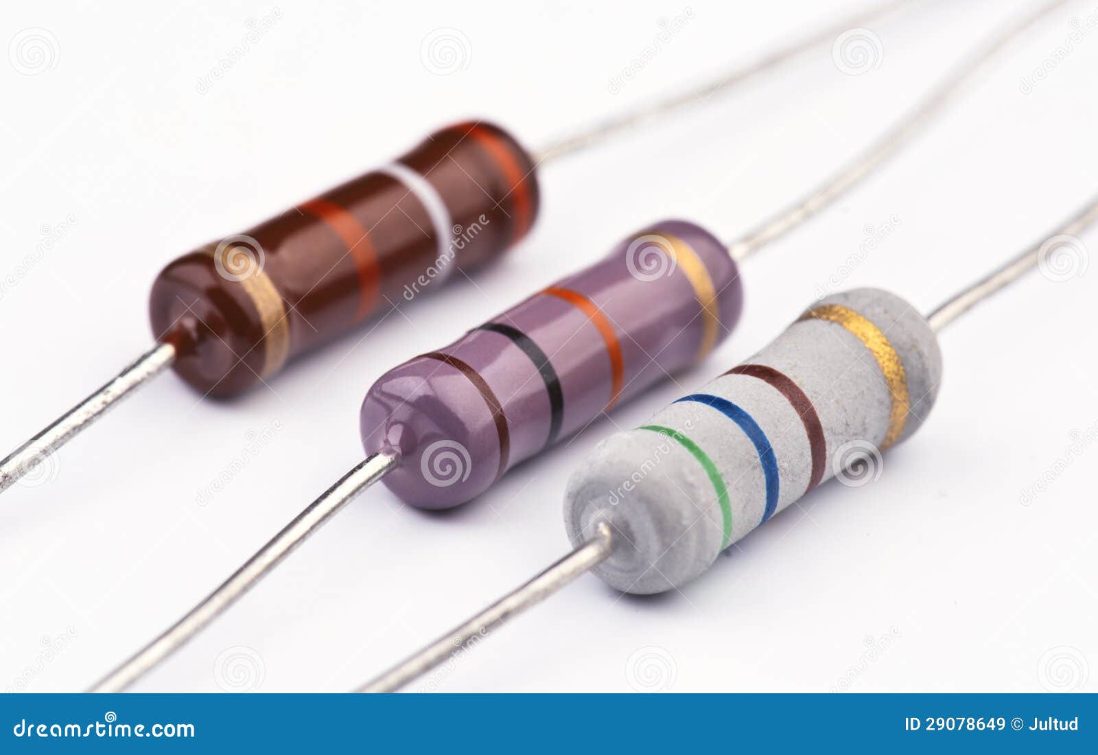 Group of New Electronic Resistors Stock Image Image of semiconductor