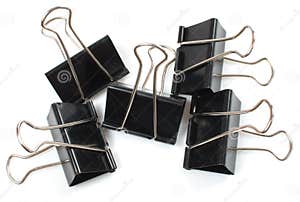 Group Of Office Clips Stock Image Image Of White Clips 9031621