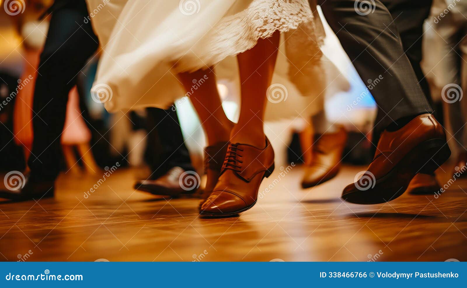 a group of people dancing on a dance floor