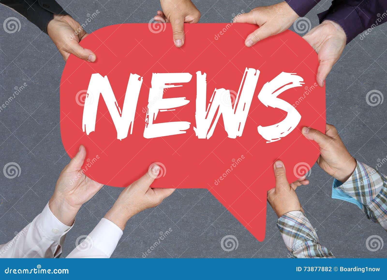 group of people holding news media announcement announce information