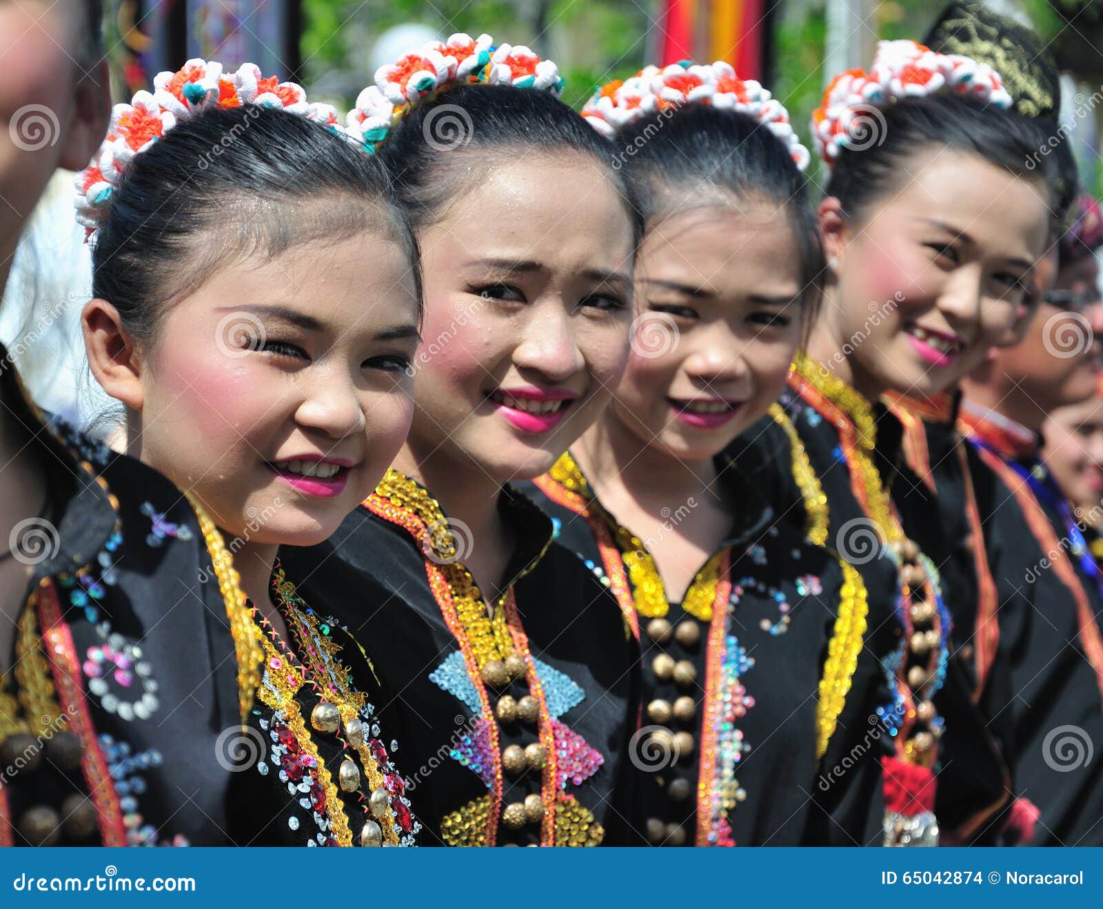 A Group of People from Kadazan Dusun Tribe of Sabah Malaysian Borneo ...