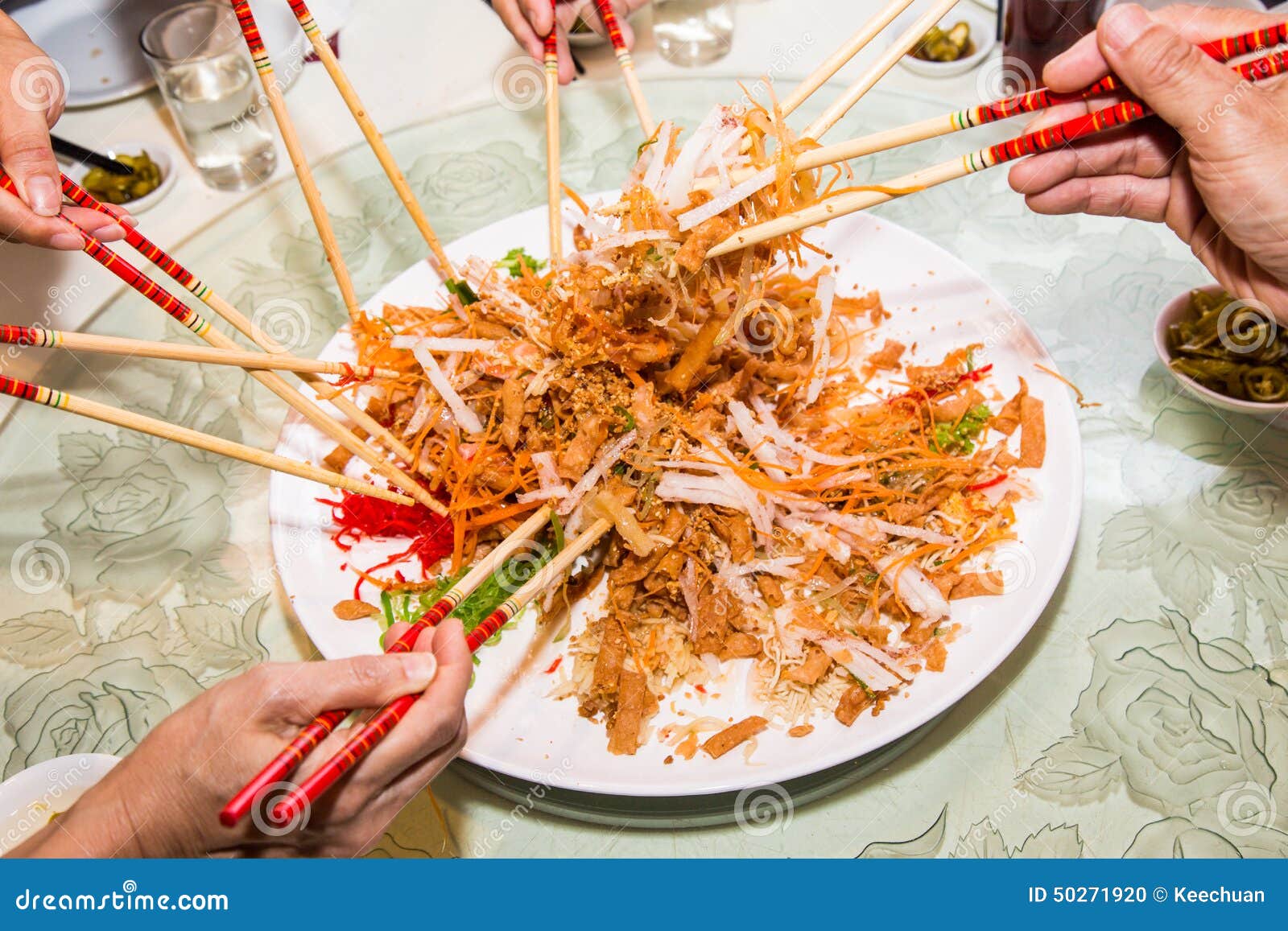 new year mixing dish a of mixing and tossing yee sang dish with new year mixing dish a of mixing and tossing yee sang dish with