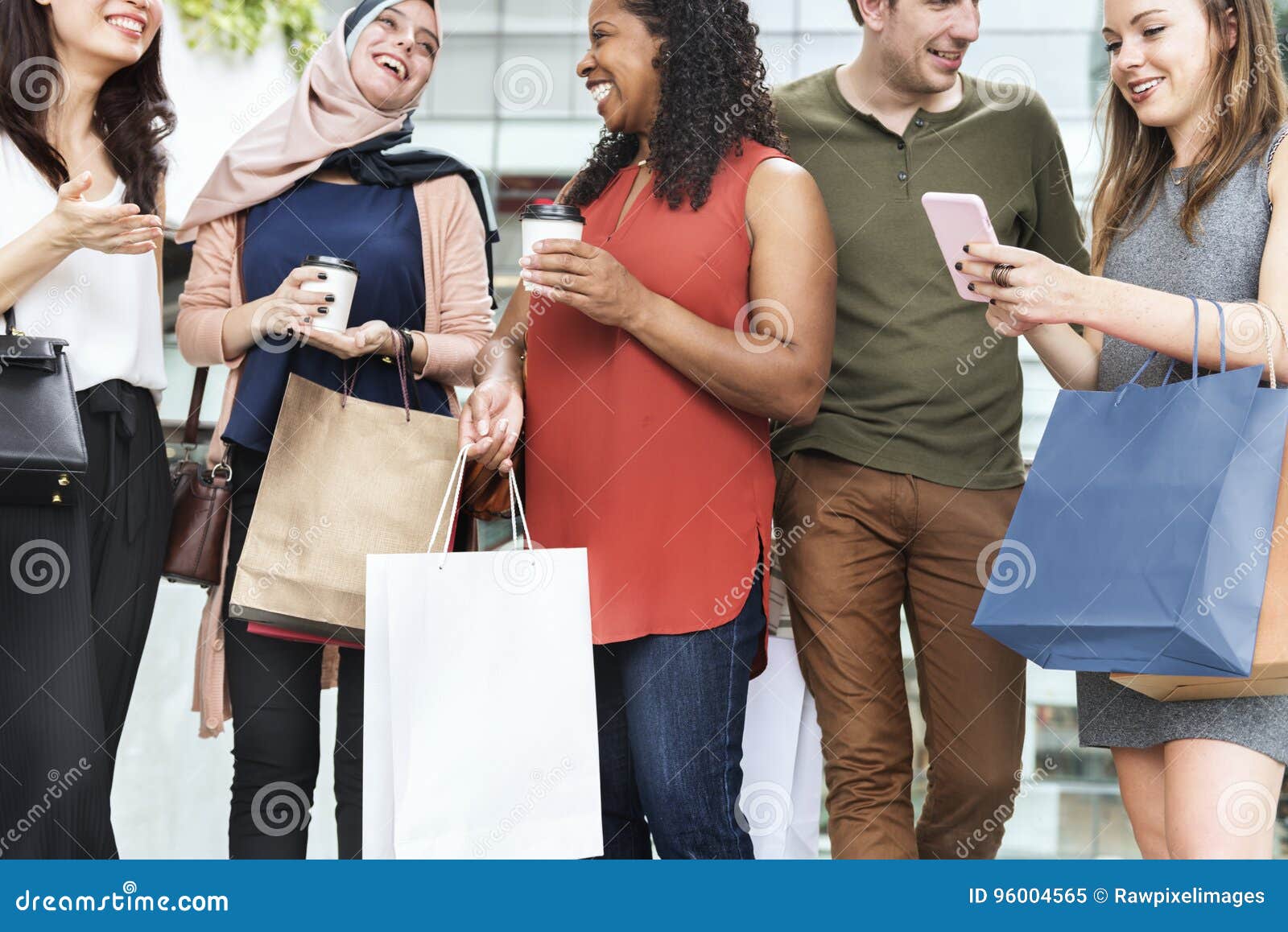 Group of People Shopping Concept Stock Image Image of casual