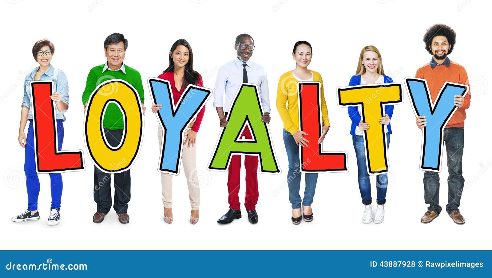 Group of People Standing Holding Loyalty Stock Photo Image of holding