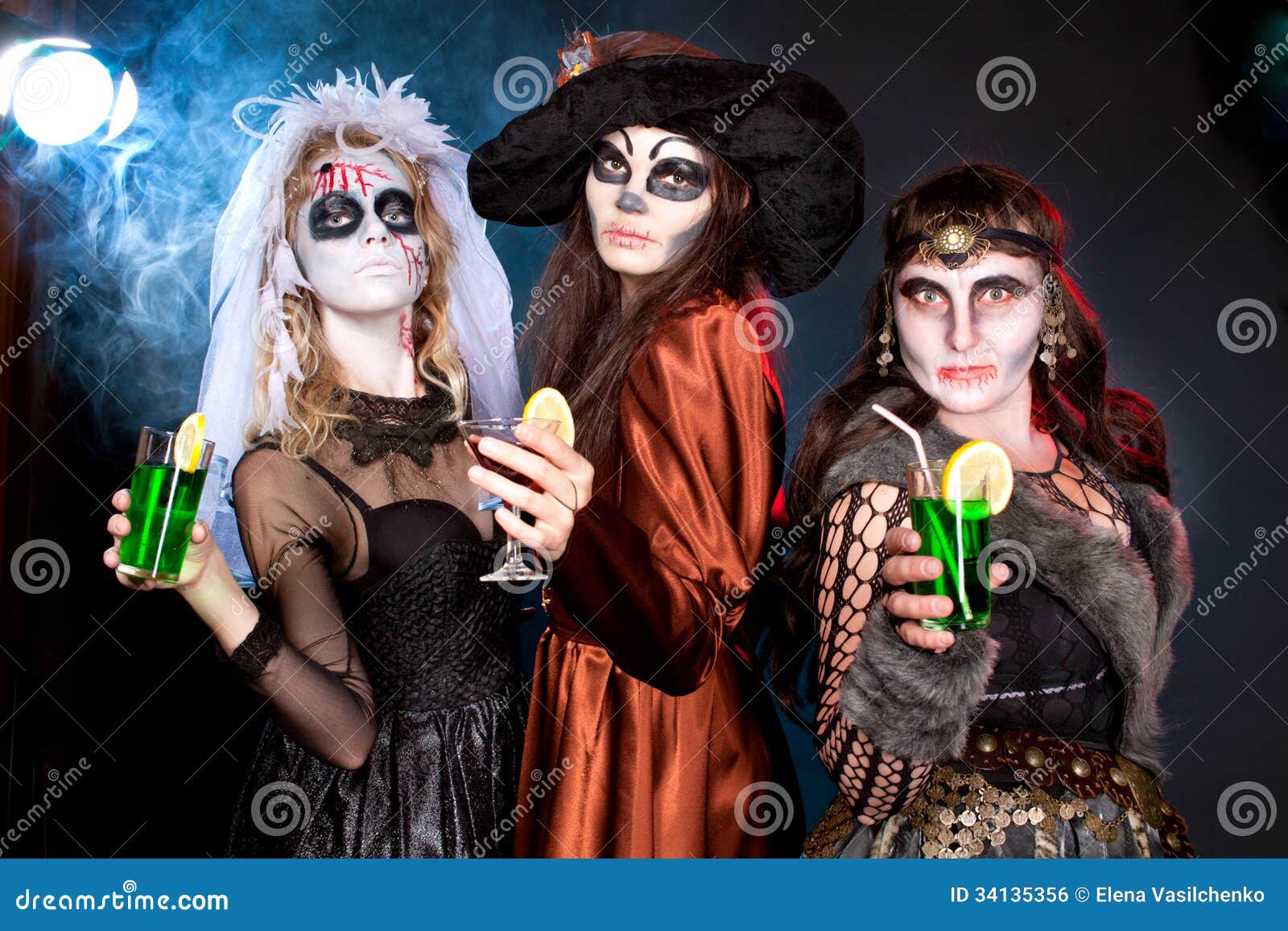 Group of People Wearing for Halloween Stock Photo - Image of halloween ...