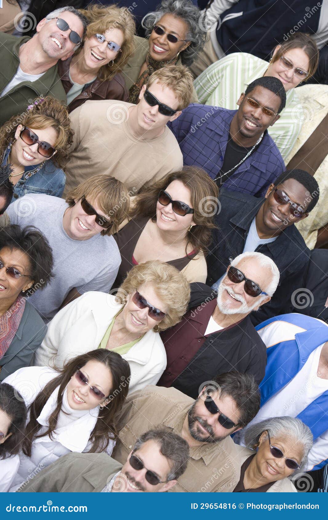 Group of People Wearing Sunglasses Stock Photo Image of outdoors