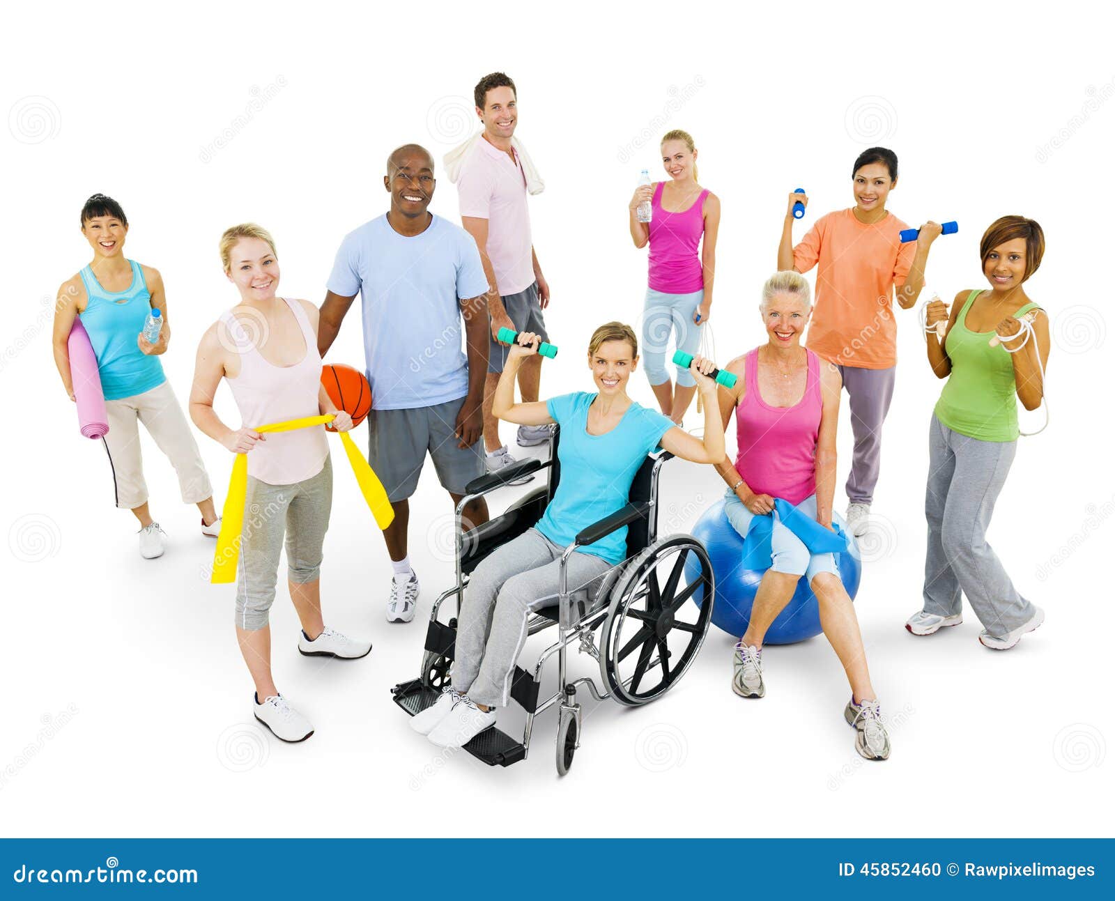 Group of People Wellbeing Fitness Stock Photo Image of asian, energy 45852460