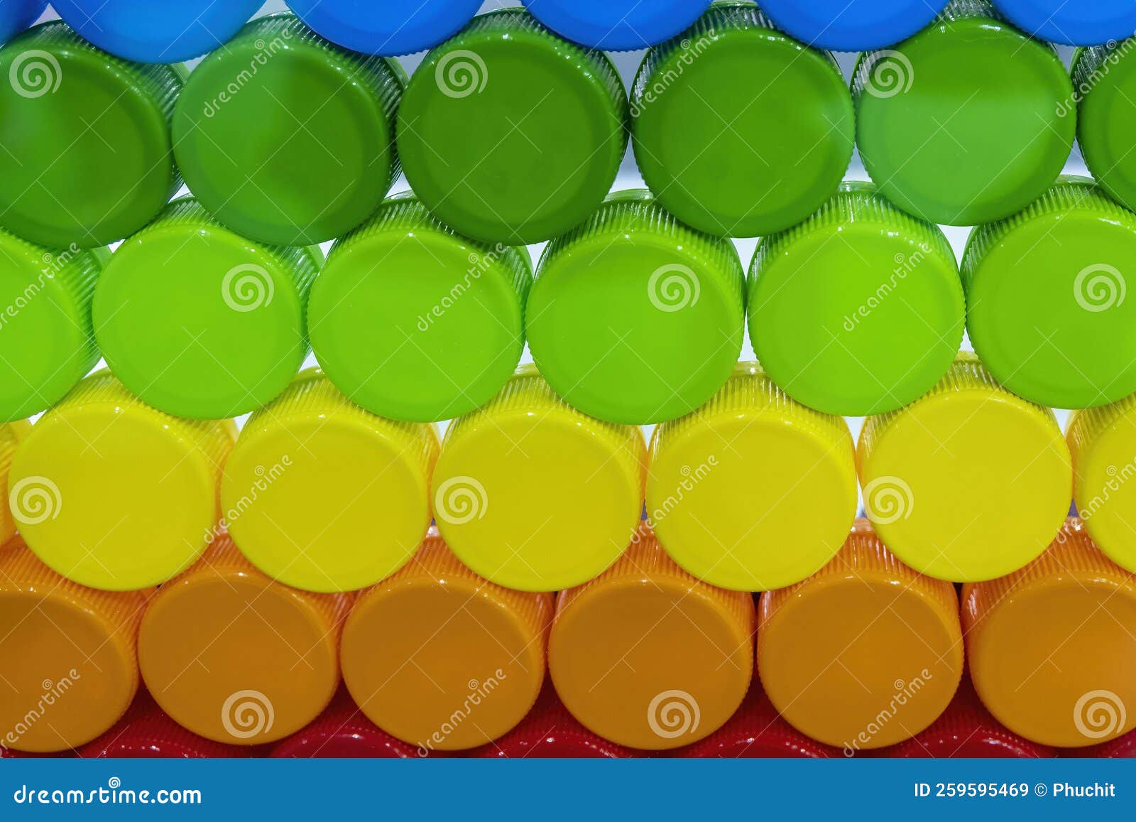The Group of Plastic Bottle Caps Stock Image Image of bottle, green