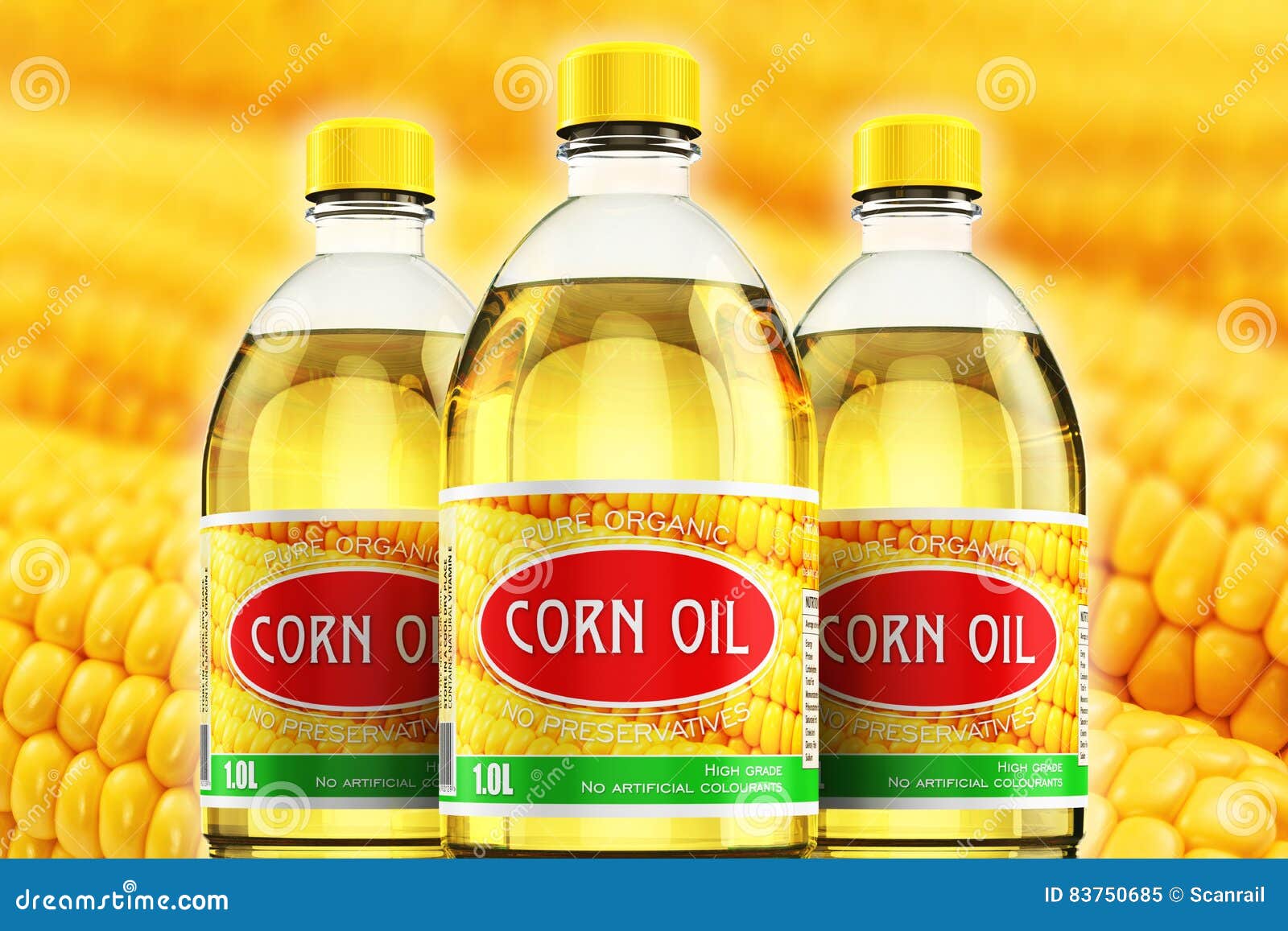 Download Group Of Plastic Bottles With Corn Oil Stock Illustration Illustration Of Maize Container 83750685 Yellowimages Mockups