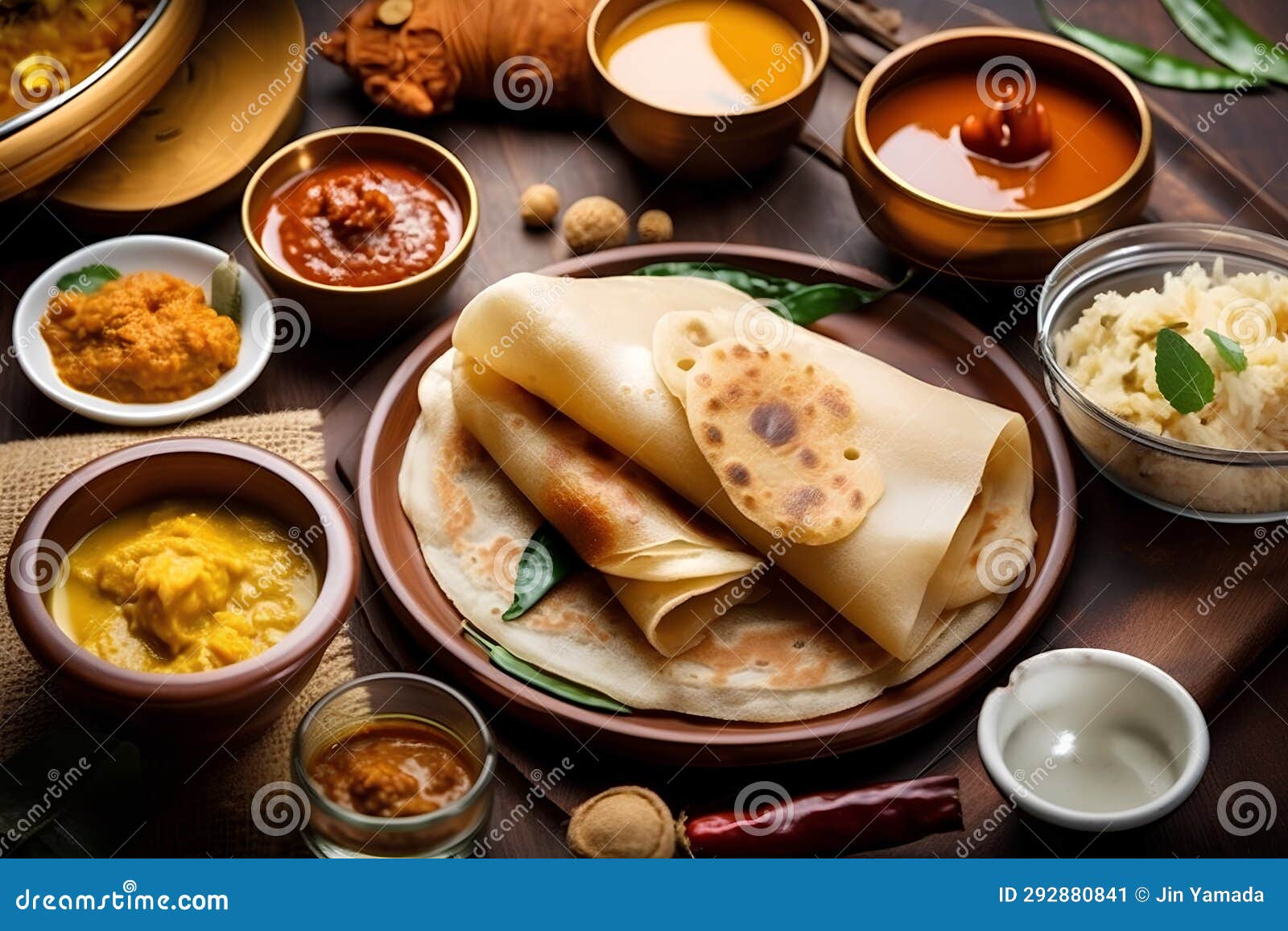 Indian Roti And Lentils: A Hyper Realistic Photography | CartoonDealer