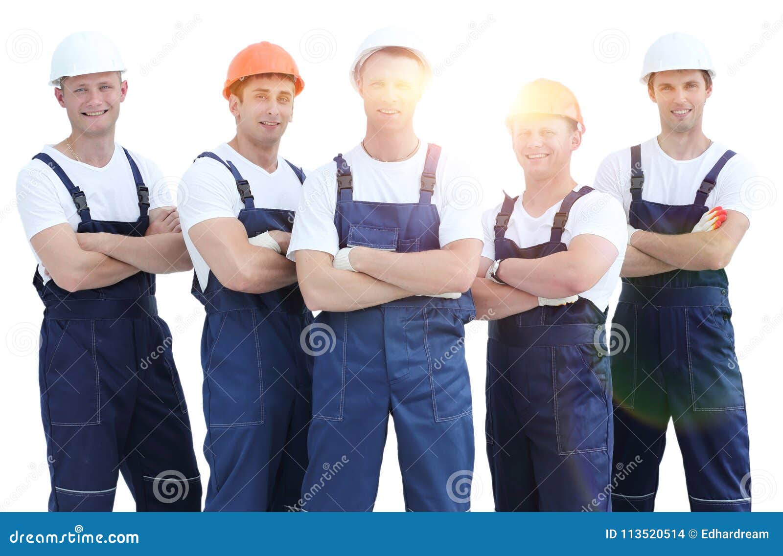 Group of Professional Industrial Workers. Stock Photo Image of