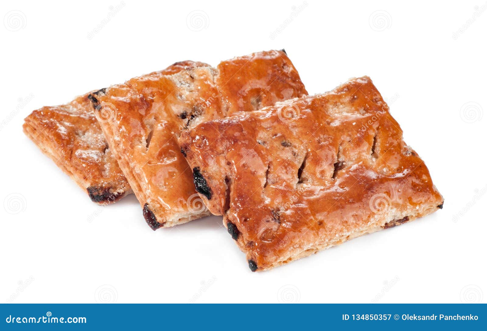Group of Puff Pastry Isolated on White Background Stock Image Image