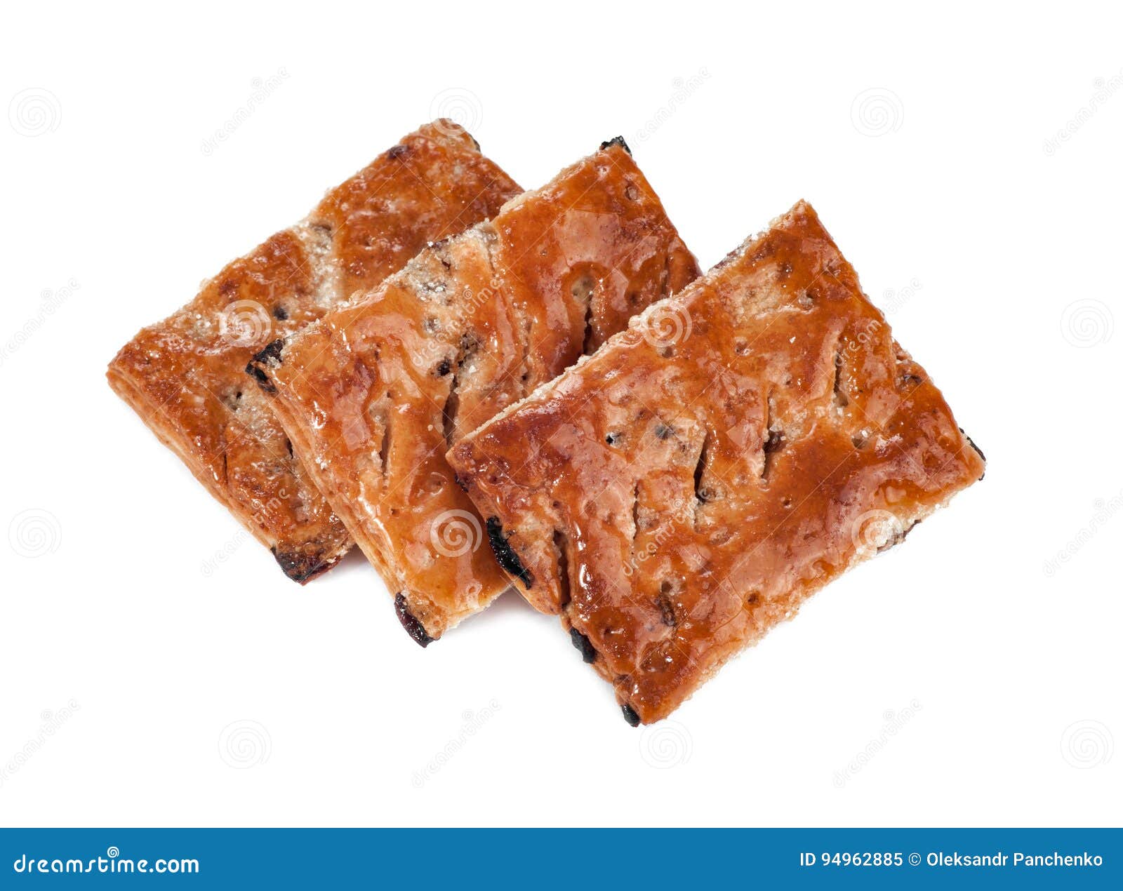 Group of Puff Pastry Isolated on White Background Stock Image Image