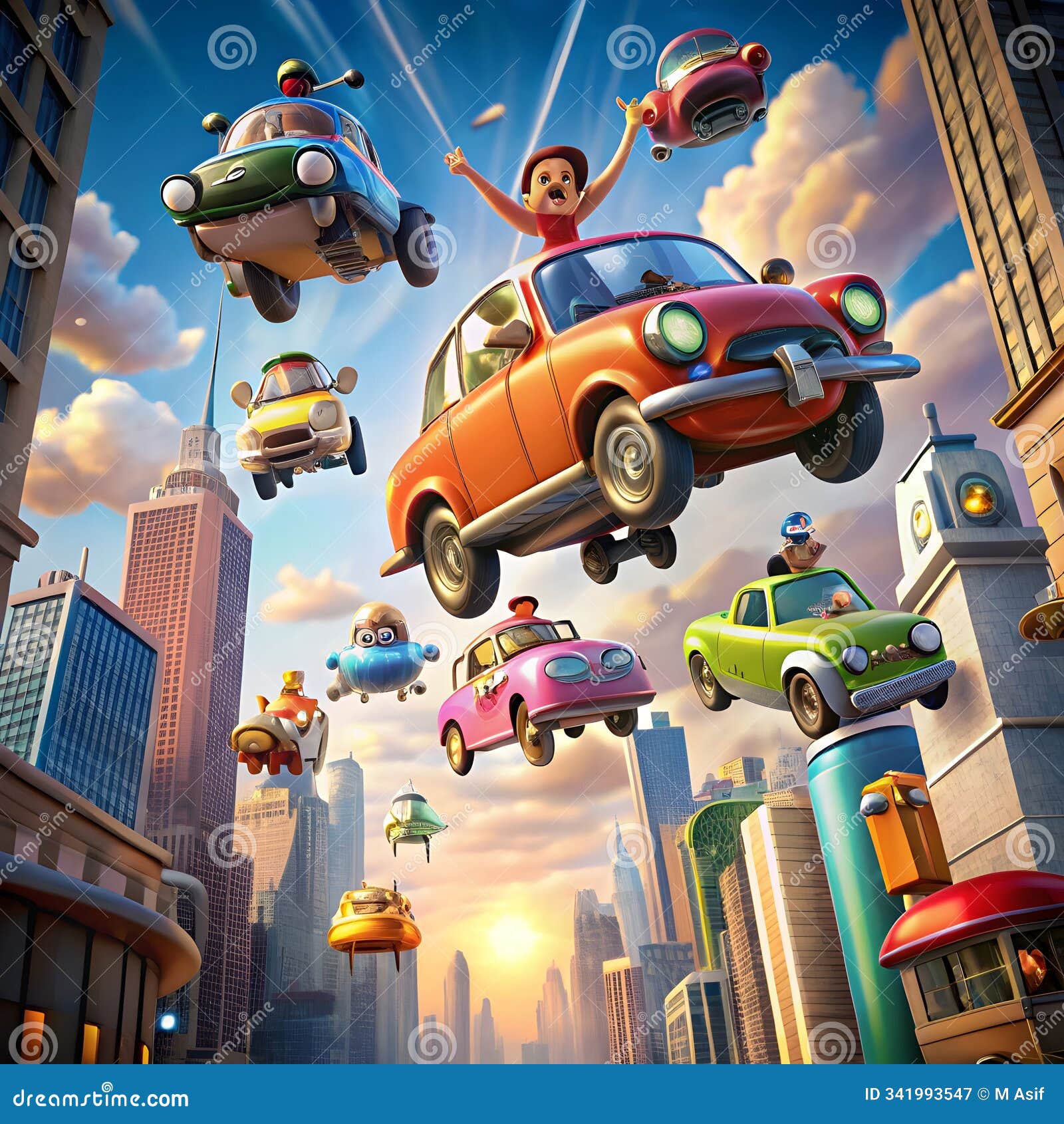 a group of quirky characters competes in an annual race a