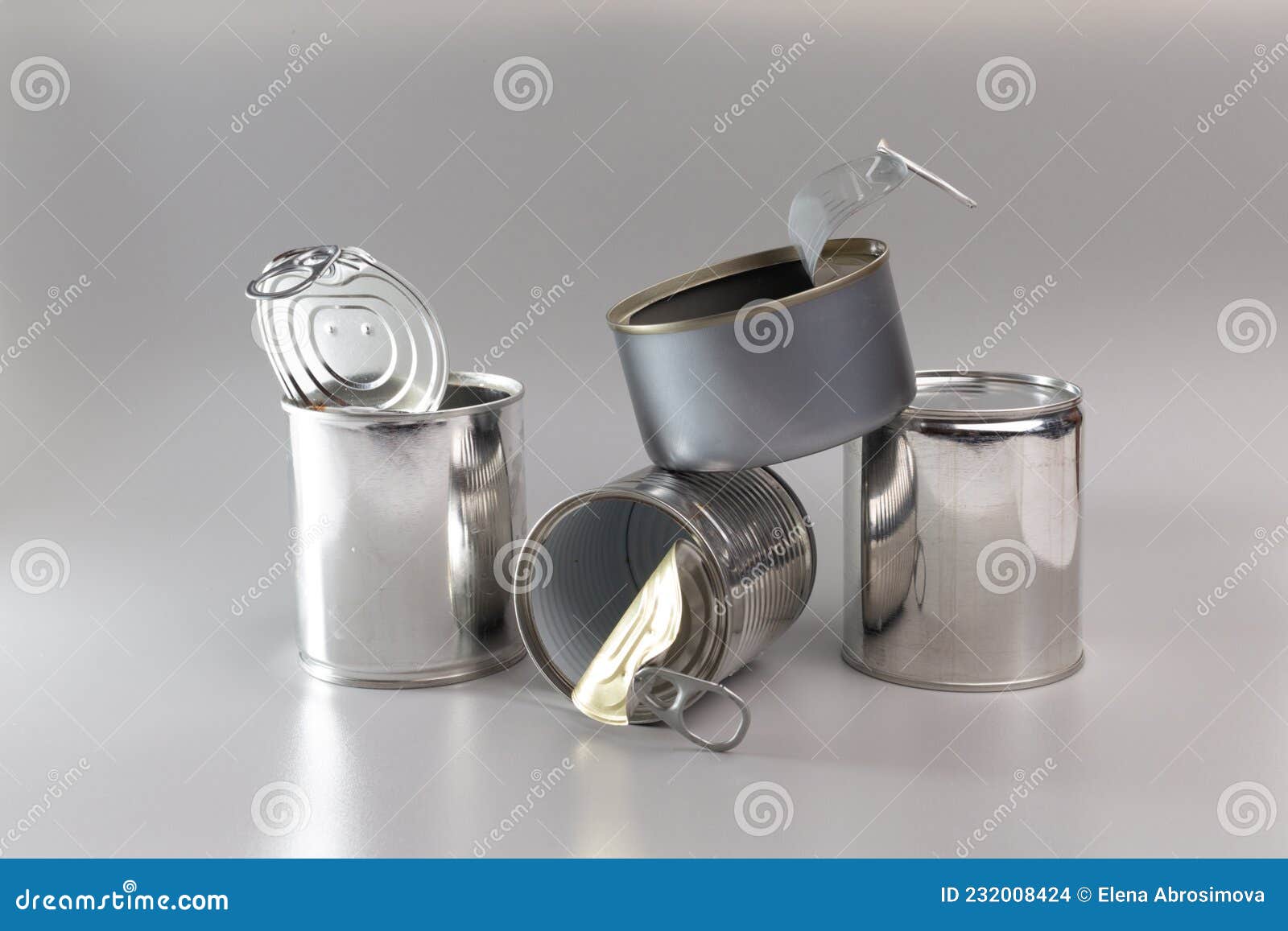 Group of Recycling Tins and Cans, Sample of Trash Stock Photo Image of grey, material 232008424