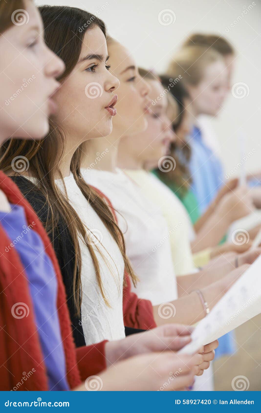 Group of School Children Singing in Choir Together Stock Photo Image of hymn, band 58927420