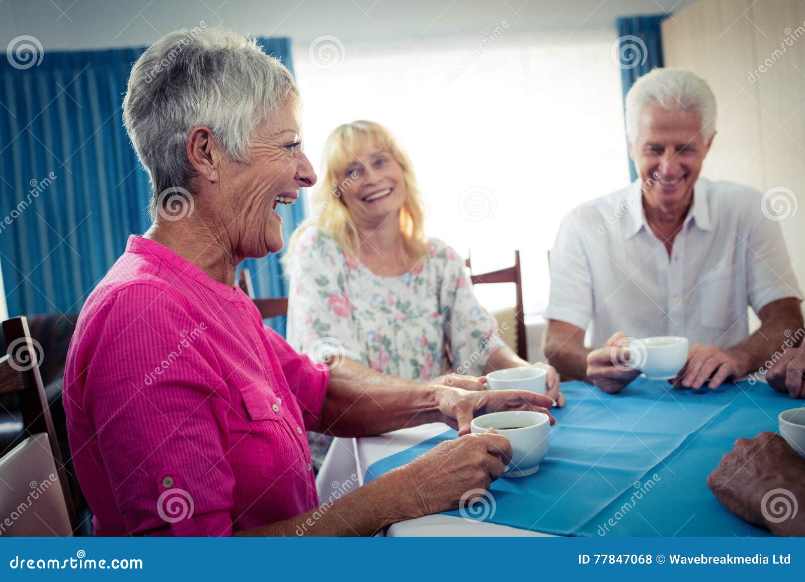 Group of Seniors Drinking Coffee Stock Photo Image of conversation