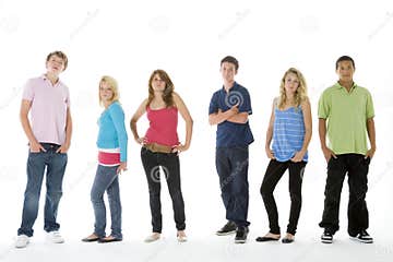 Group Shot of Teenagers stock photo. Image of multi, horizontal - 7231994