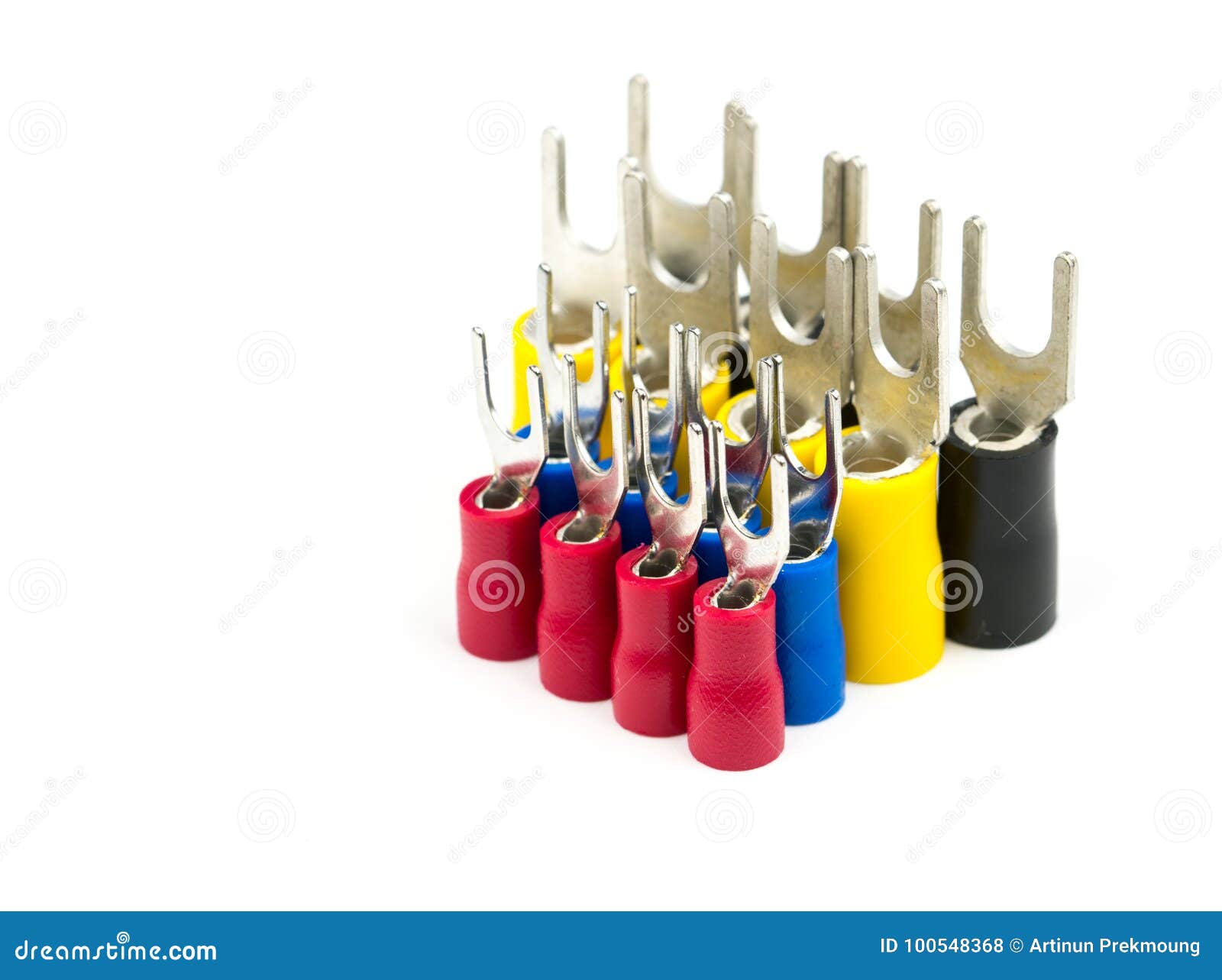 Group of Spade Terminals Electrical Cable Connector Accessories