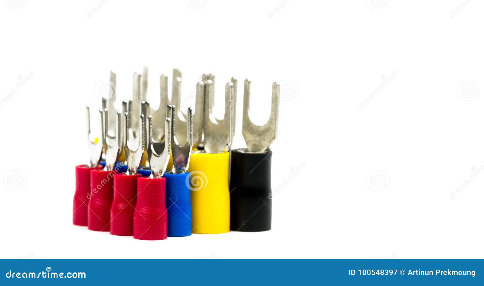 Group of Spade Terminals Electrical Cable Connector Accessories