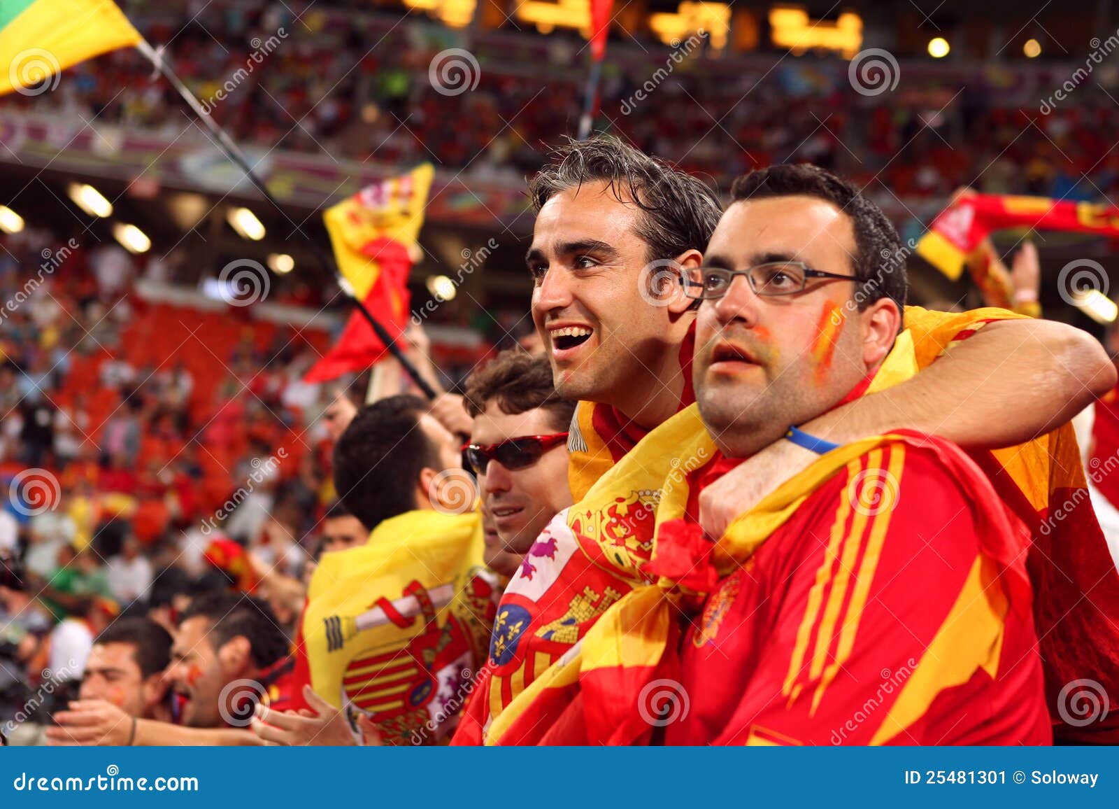 Group of Spanish Football Fans Editorial Photo - Image of expression ...