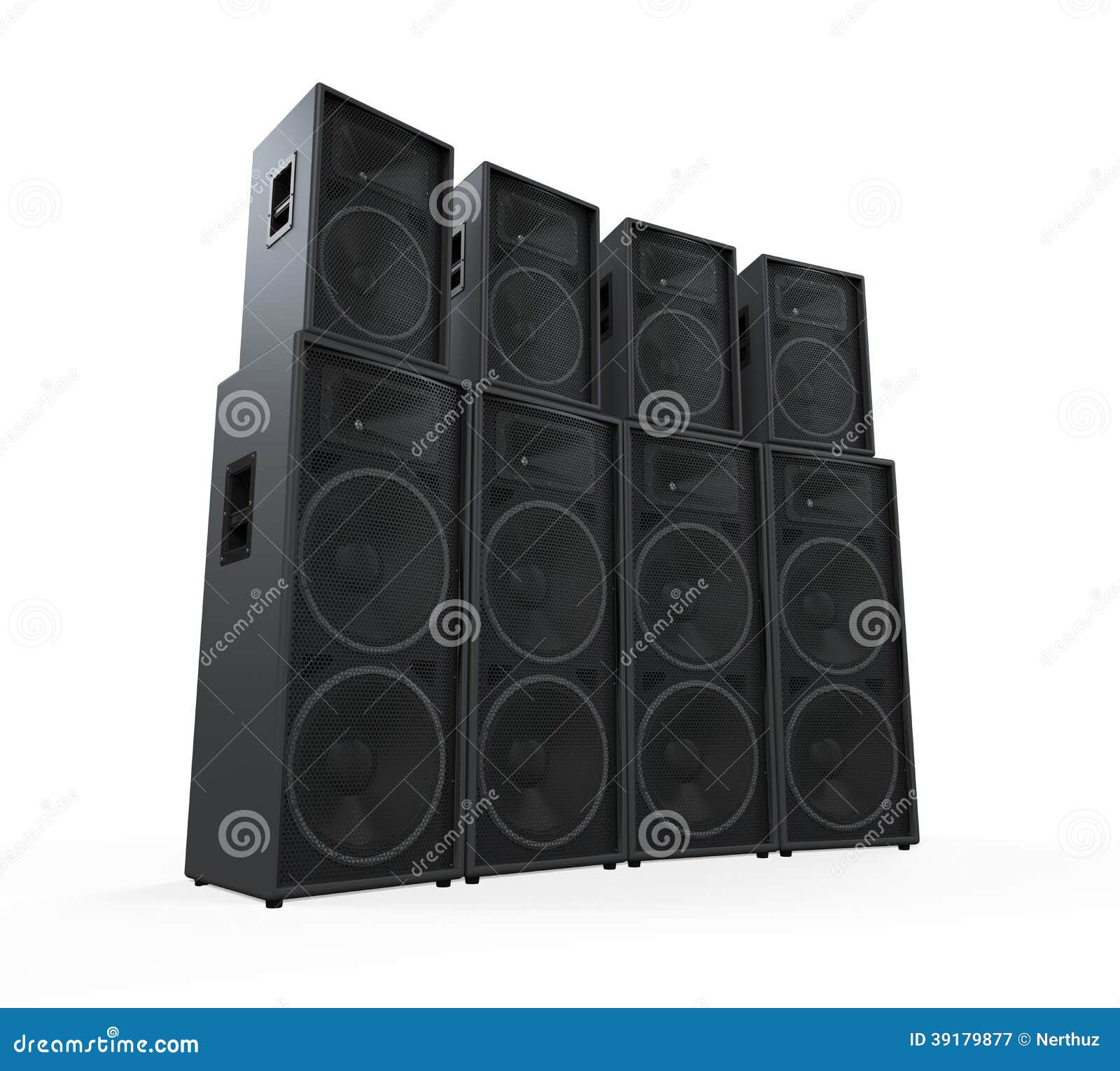 Group of Speakers stock image. Image of equipment, abused 39179877