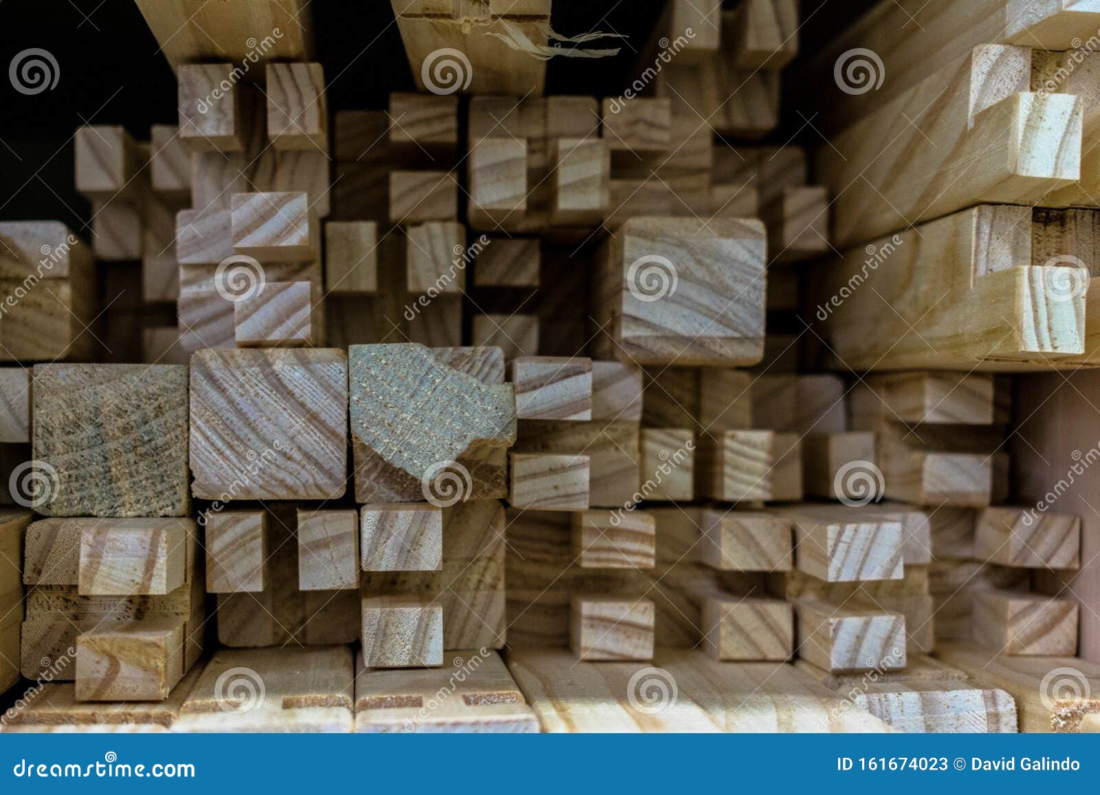 Group of Stacked Mounting Wooden Slats Stock Image Image of build