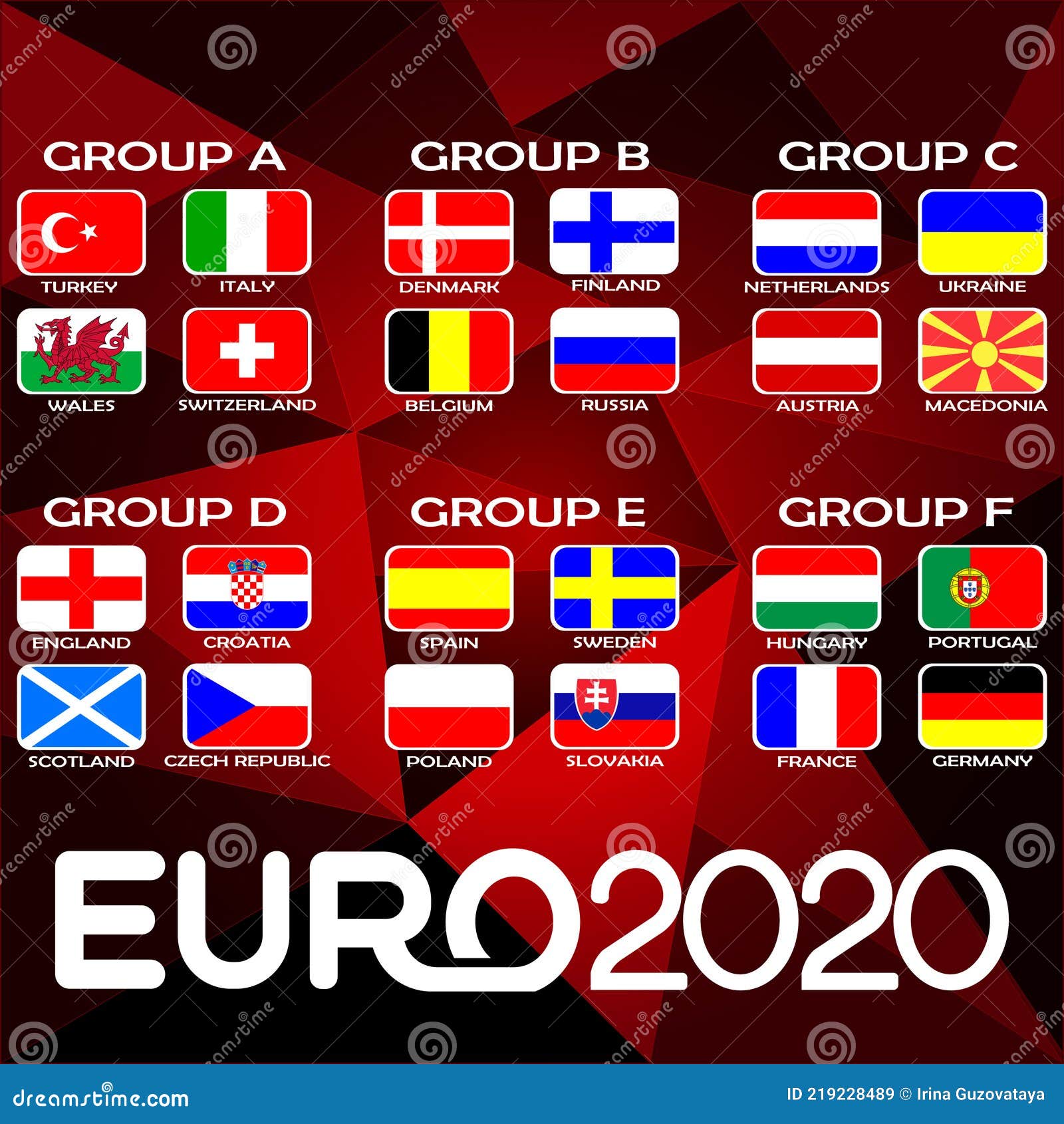 And groups fixtures 2020 euro Euro 2020